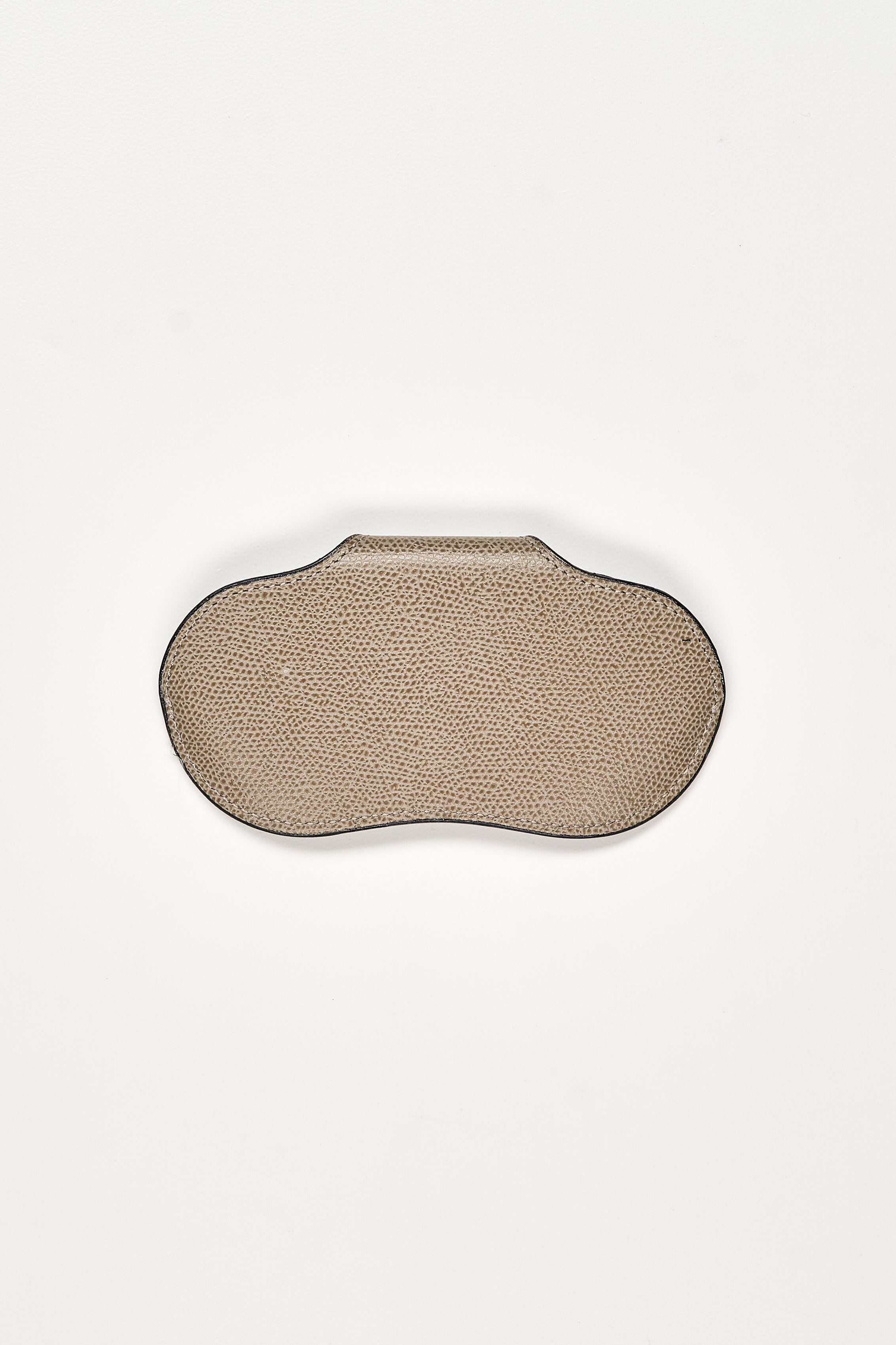 Valextra Taupe Grained Calf Leather Eye Glass Case