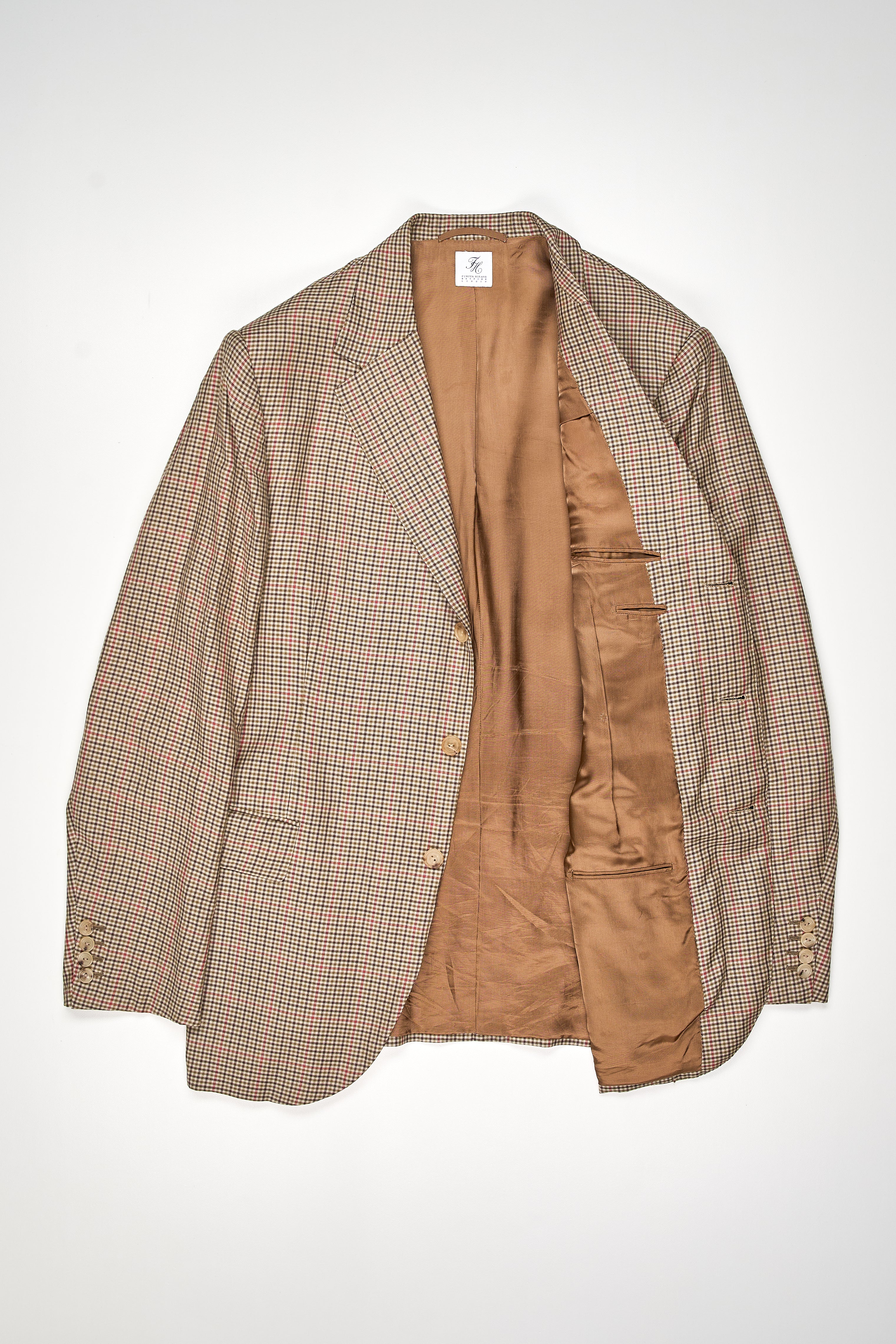 Fumiya Hirano Brown/Red Cashmere/Silk Sport Coat