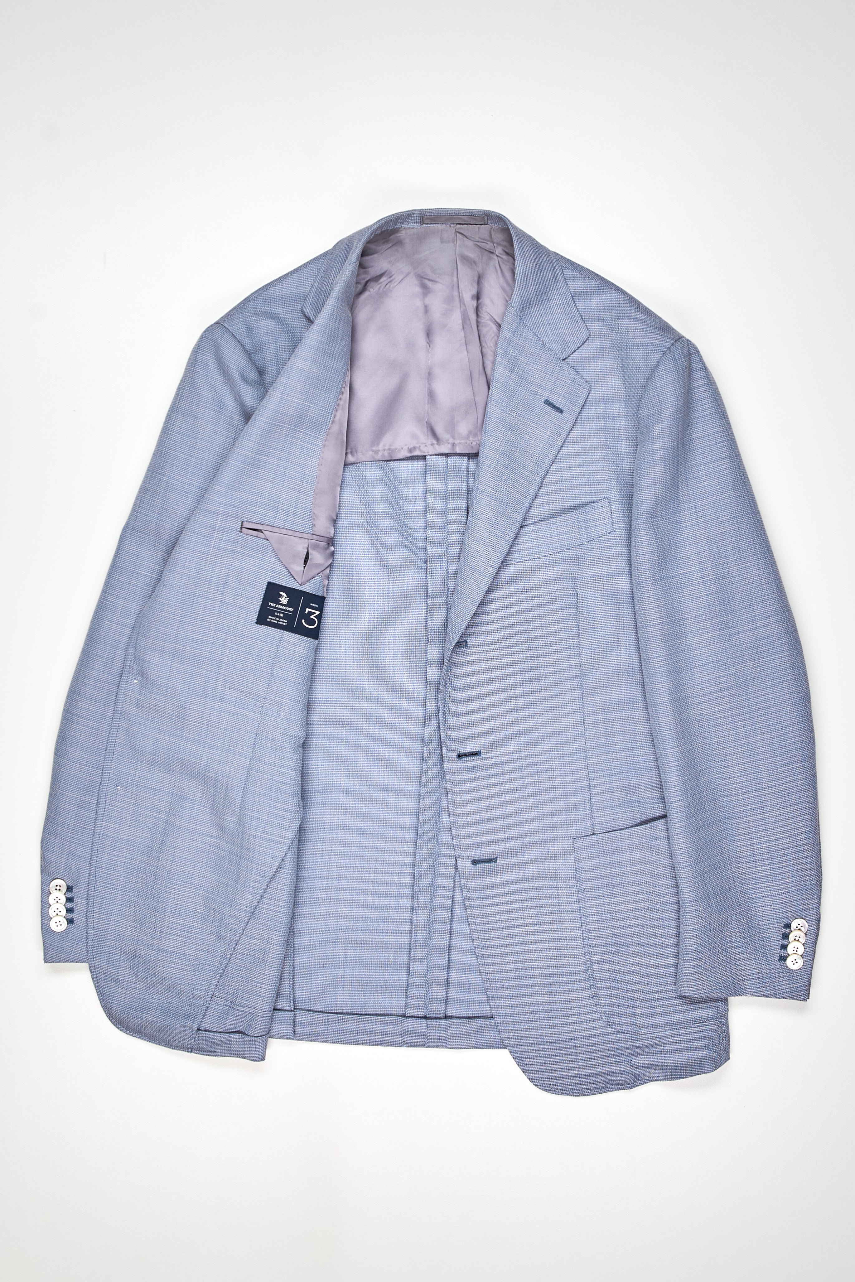 The Armoury by Ring Jacket Model 3 Light Blue Wool/Mohair Sport Coat