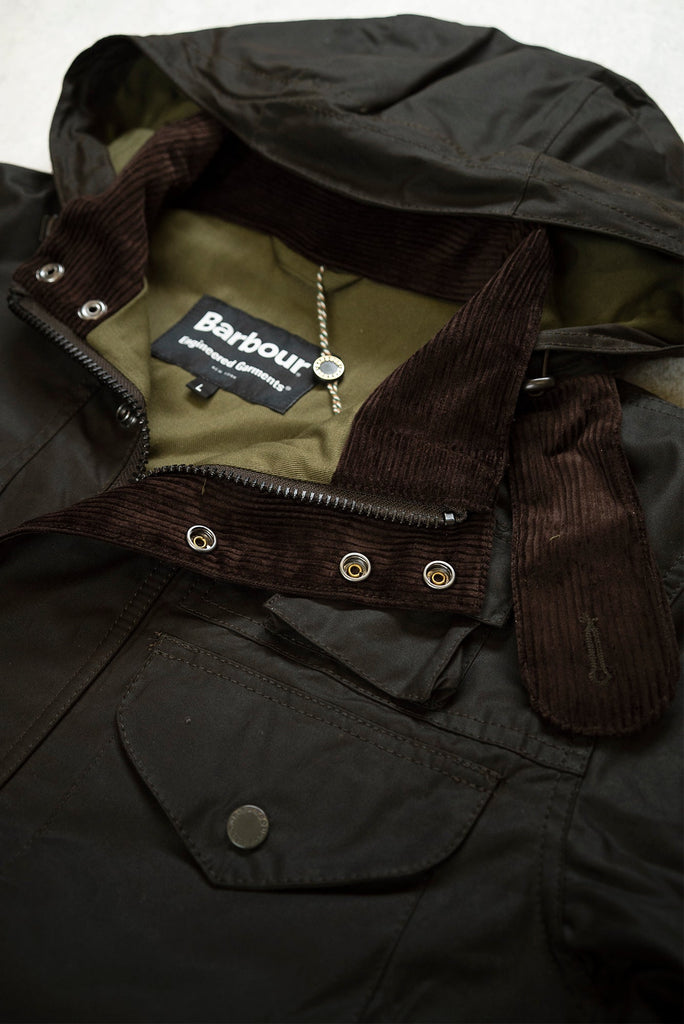 Barbour x Engineered Garments Olive Cowen Waxed Jacket – Drop 93