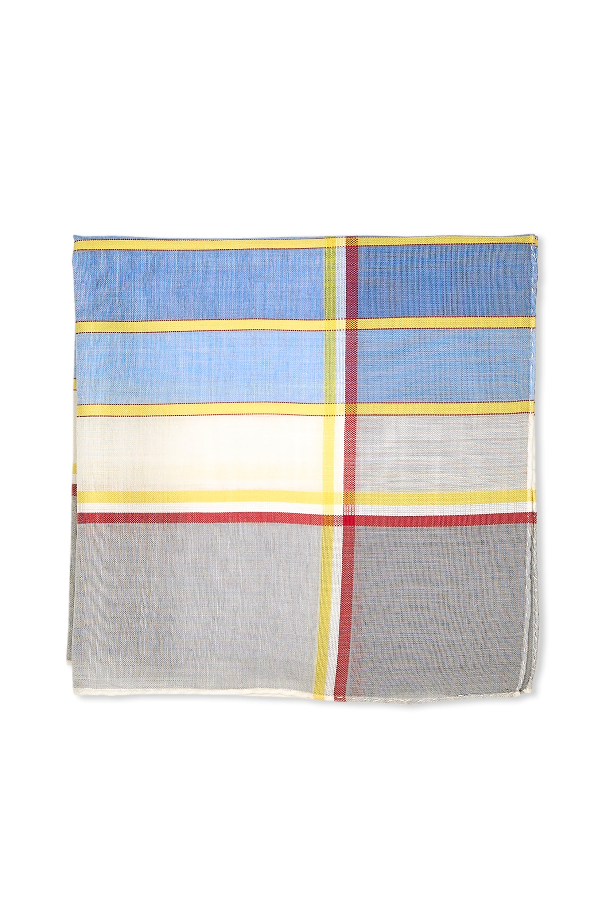 Simonnot Godard Chicago Grey Cotton Pocket Square