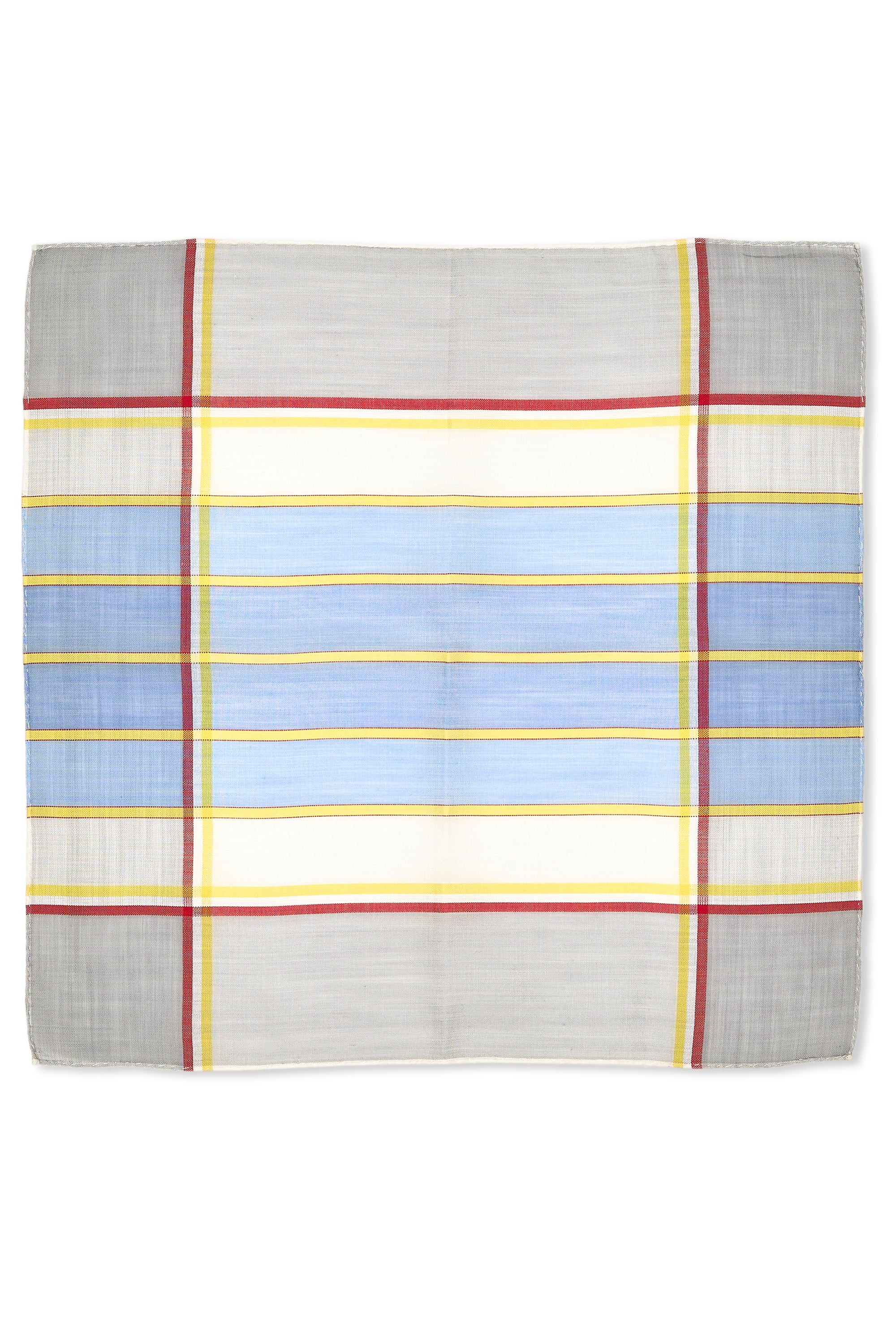 Simonnot Godard Chicago Grey Cotton Pocket Square
