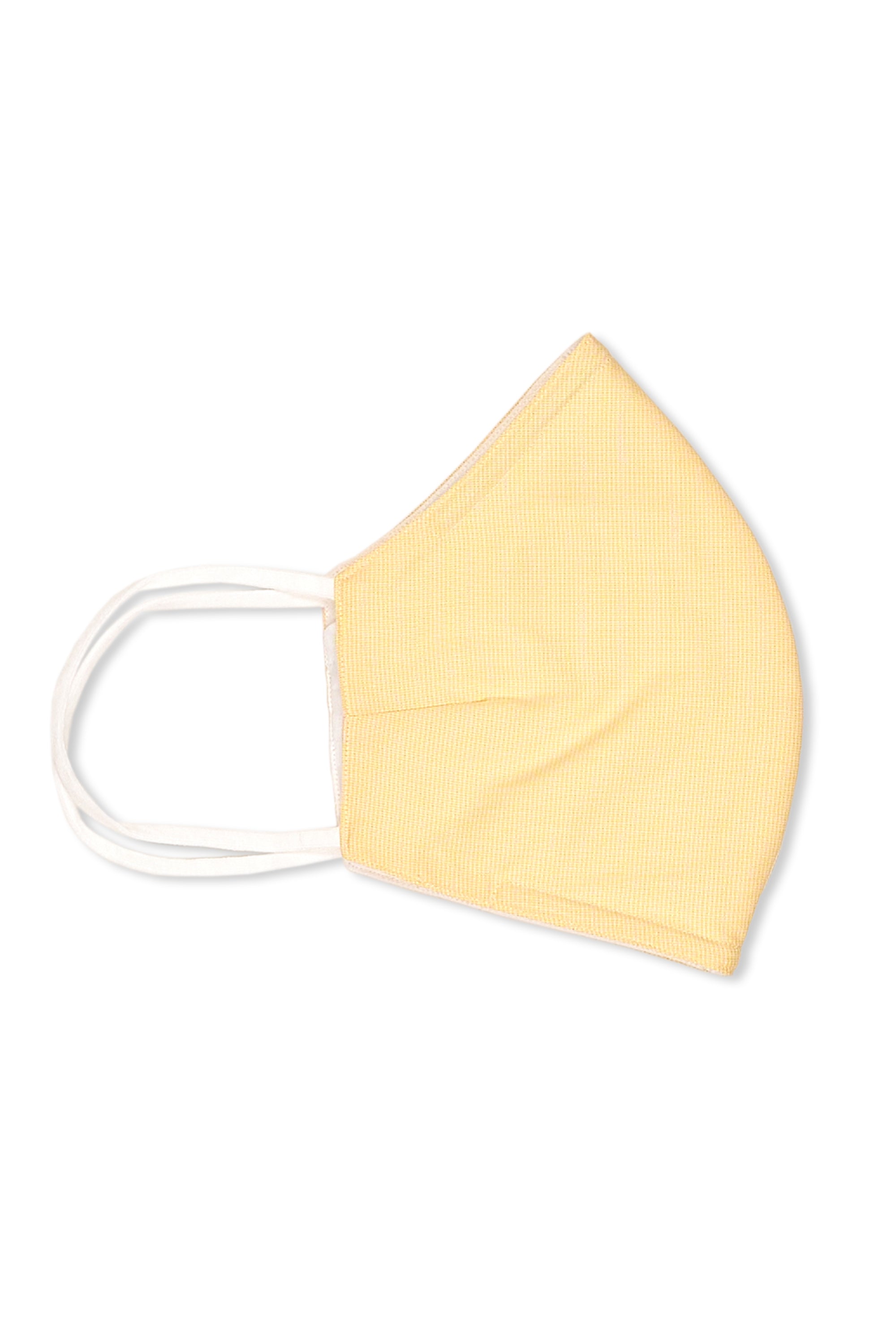 The Armoury by Ascot Chang Yellow Reusable Tailored Houndstooth Mask