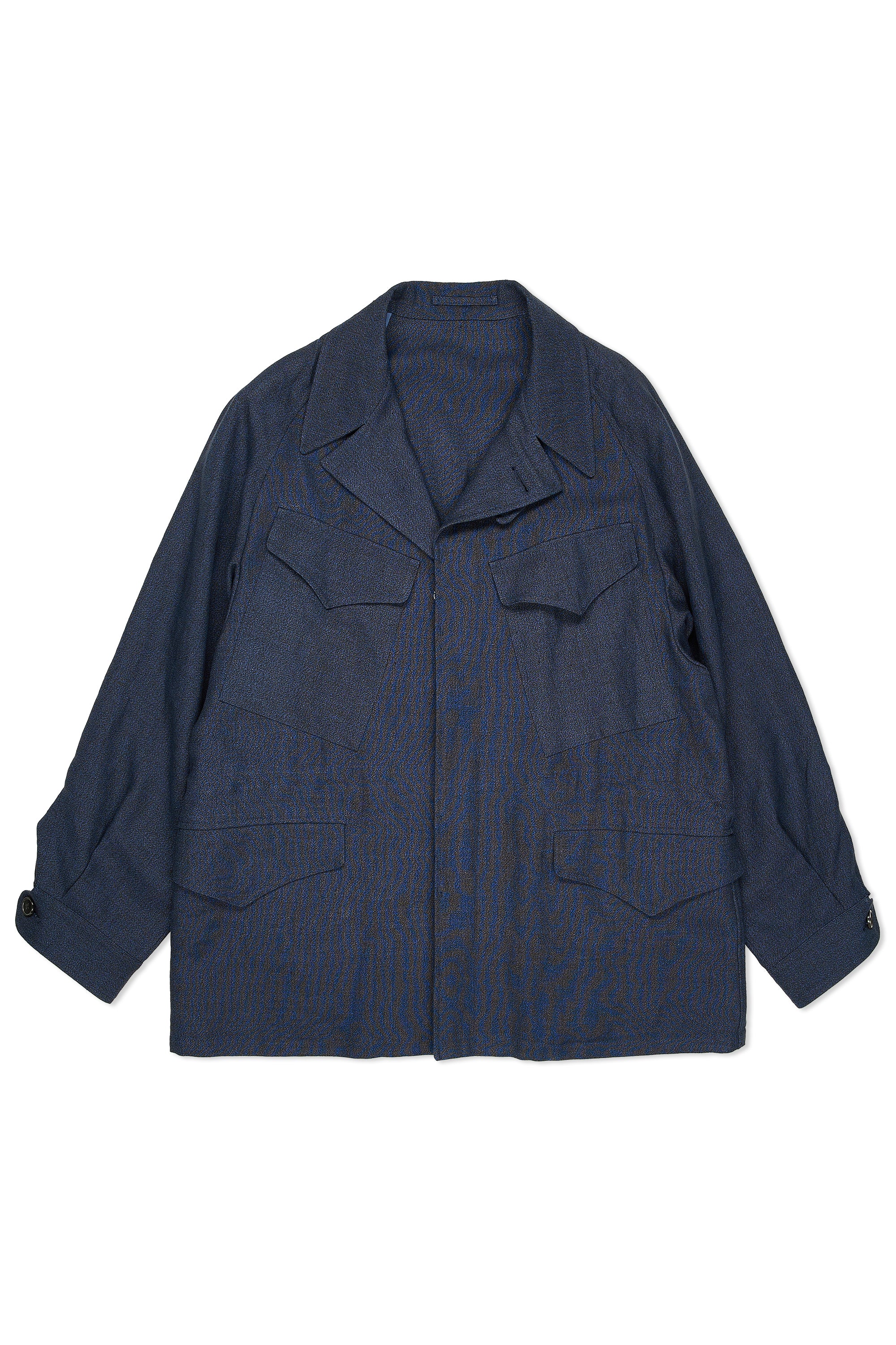 Cohérence Robert Navy Hemp Coat