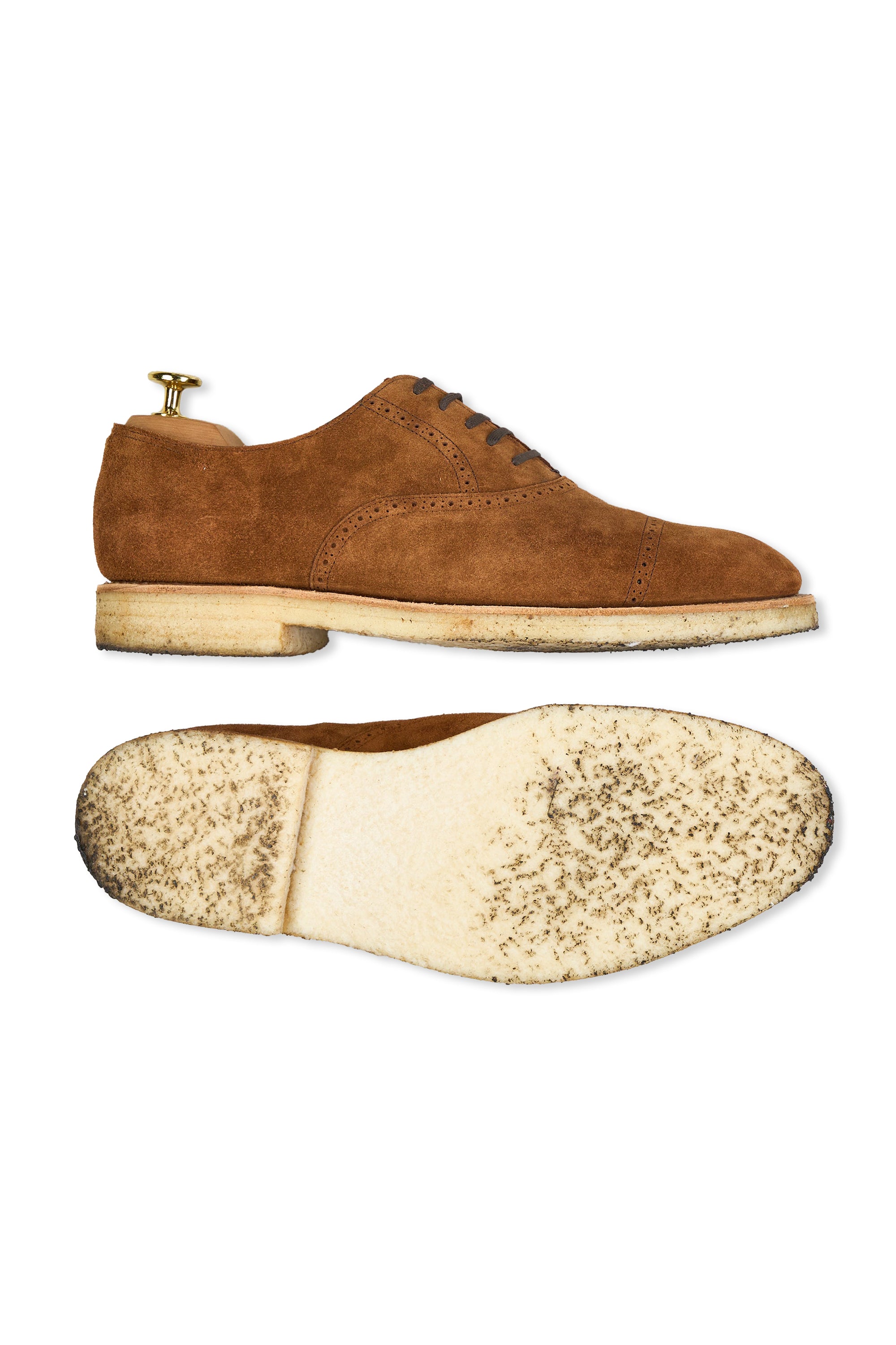 The Armoury Brown Suede Brogue Captoe Oxfords *sample*