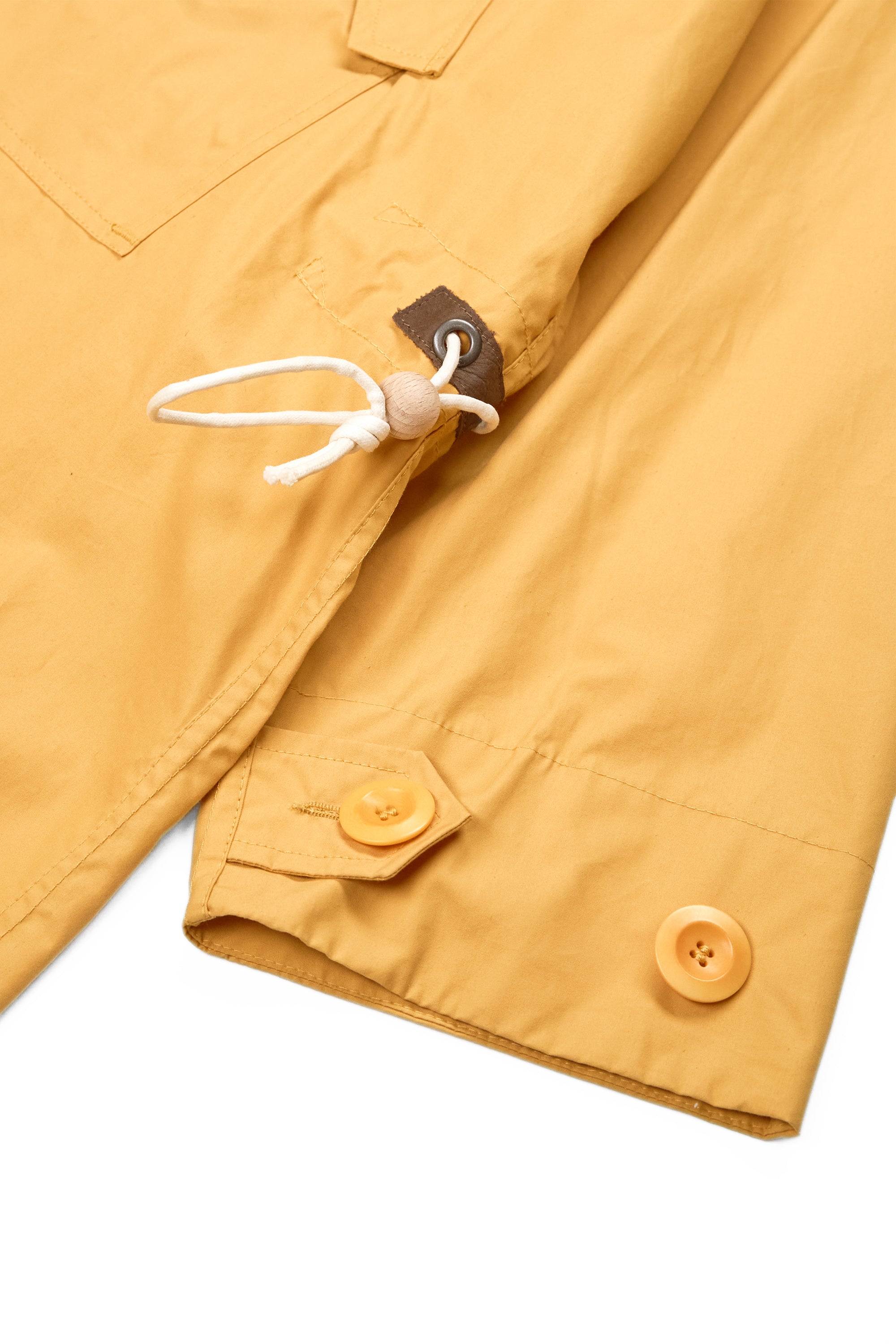 Nigel Cabourn Yellow Liam OW-2 Long Cotton Smock L34 Vent Pullover