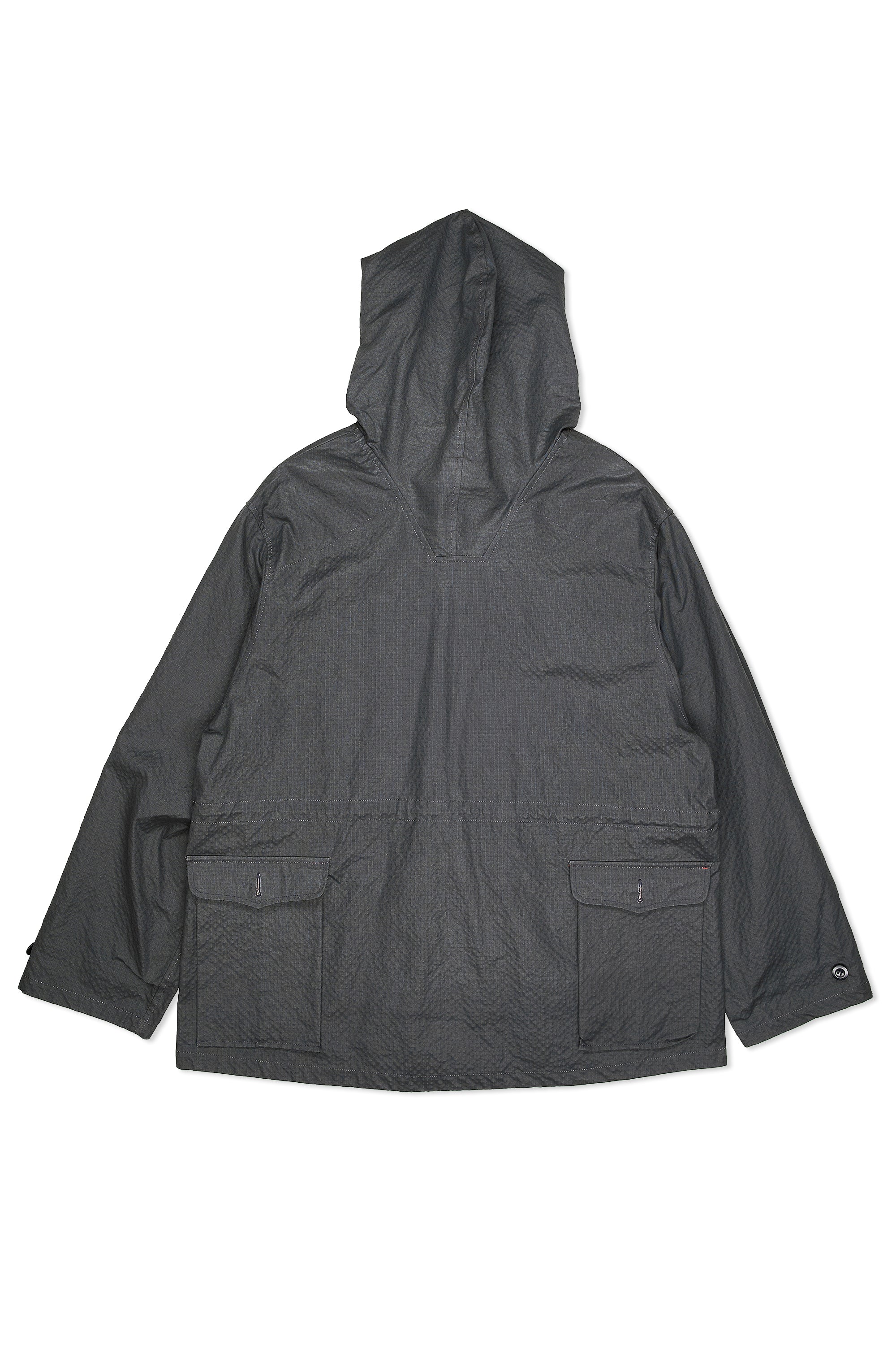Nigel Cabourn Dark Navy/Peach Liam OW-1 Long Cotton Smock Reversible Pullover