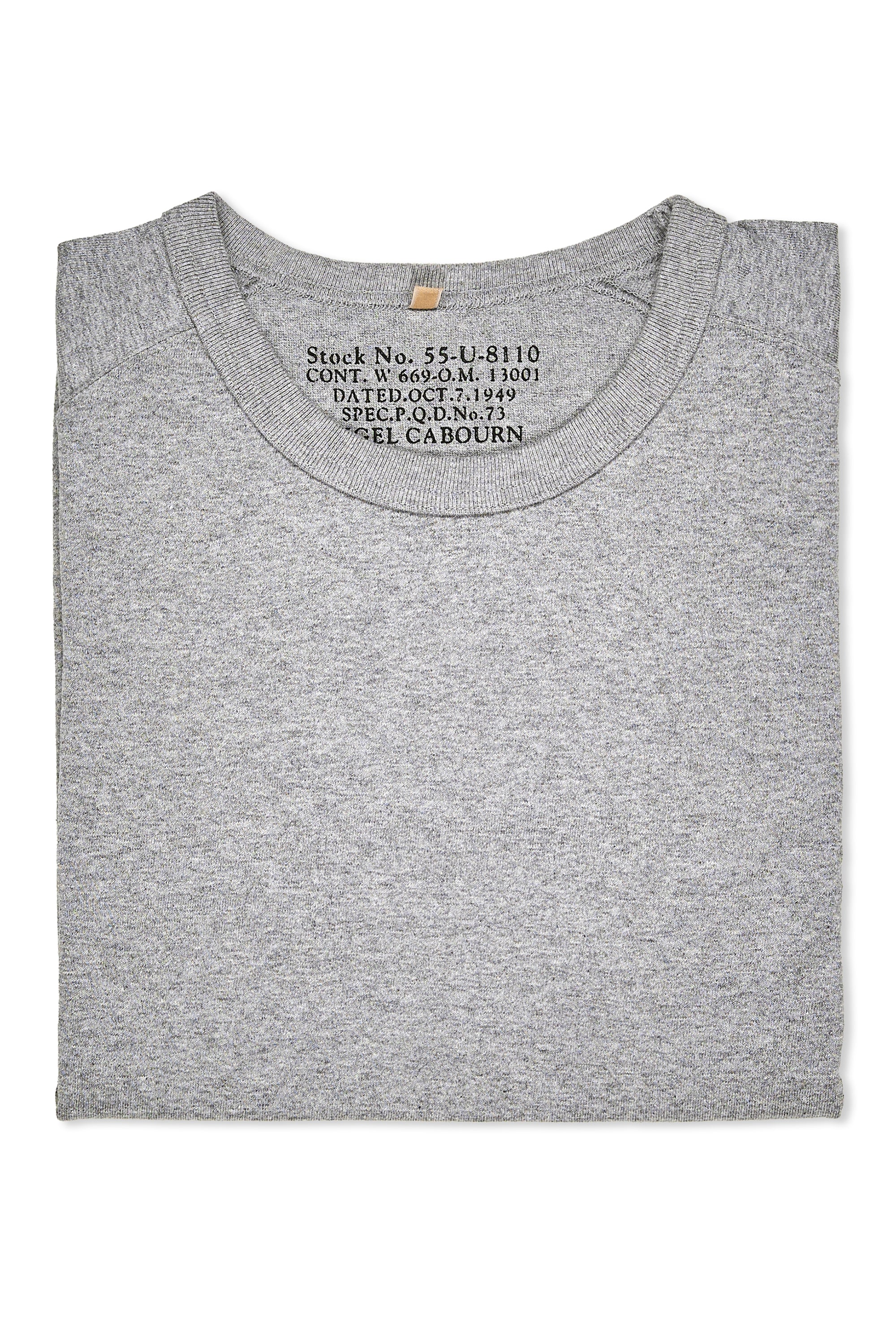 Nigel Cabourn Ladies Grey Classic Crew Neck T-Shirt