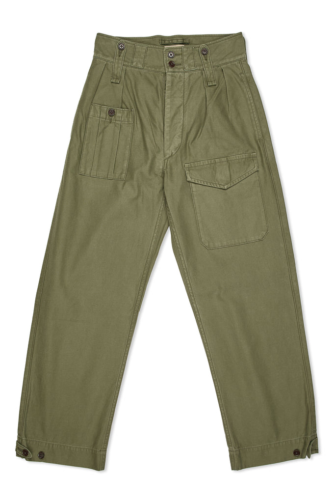Nigel Cabourn Ladies Green Classic British Army Pants – Drop 93