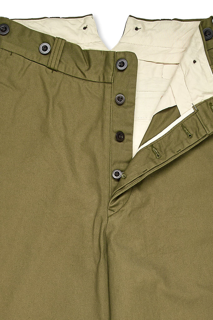 Nigel Cabourn Ladies Green Classic Wide Chino Pants – Drop 93