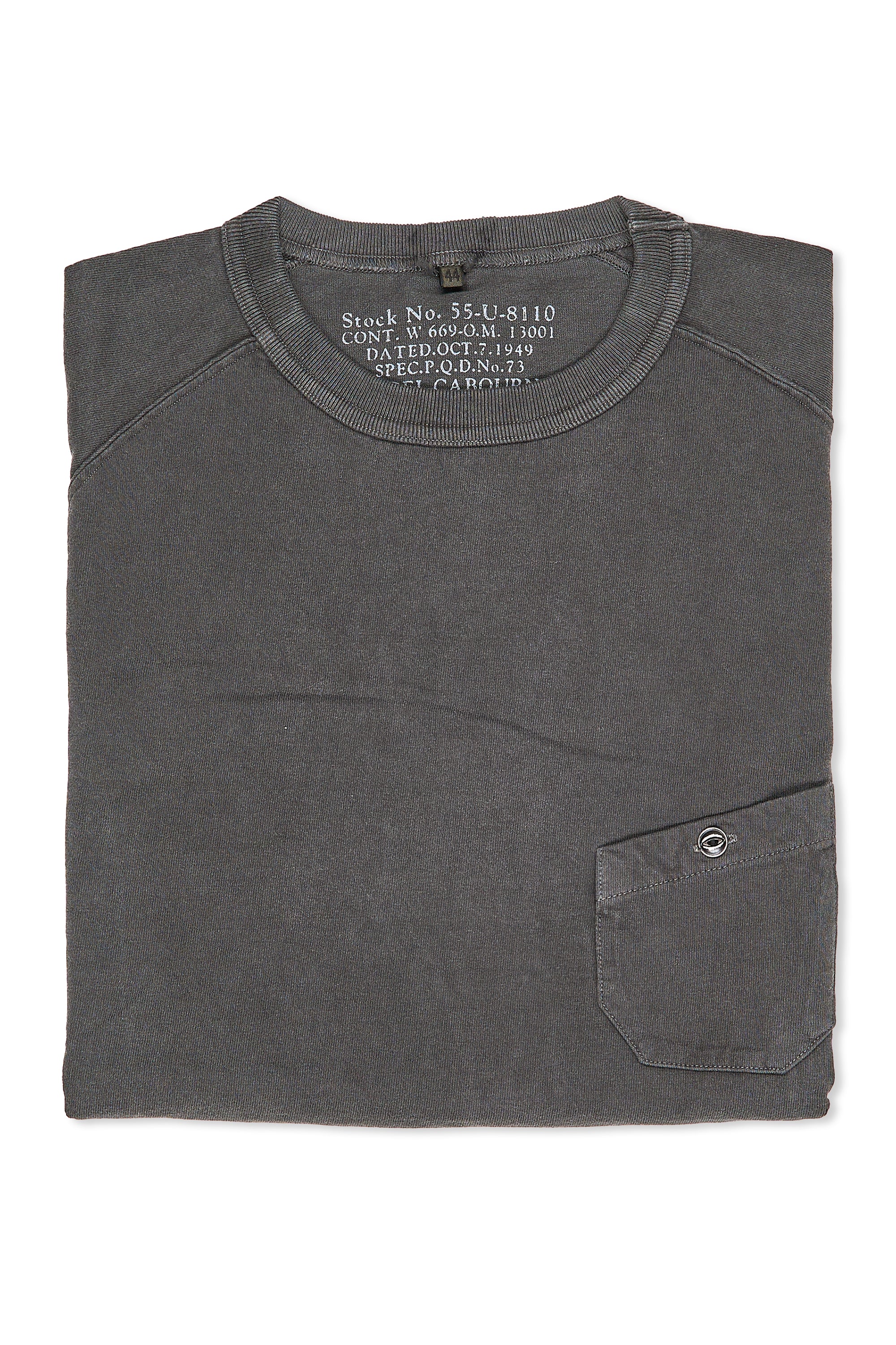 Nigel Cabourn Charcoal 9.5oz Basic T-shirt
