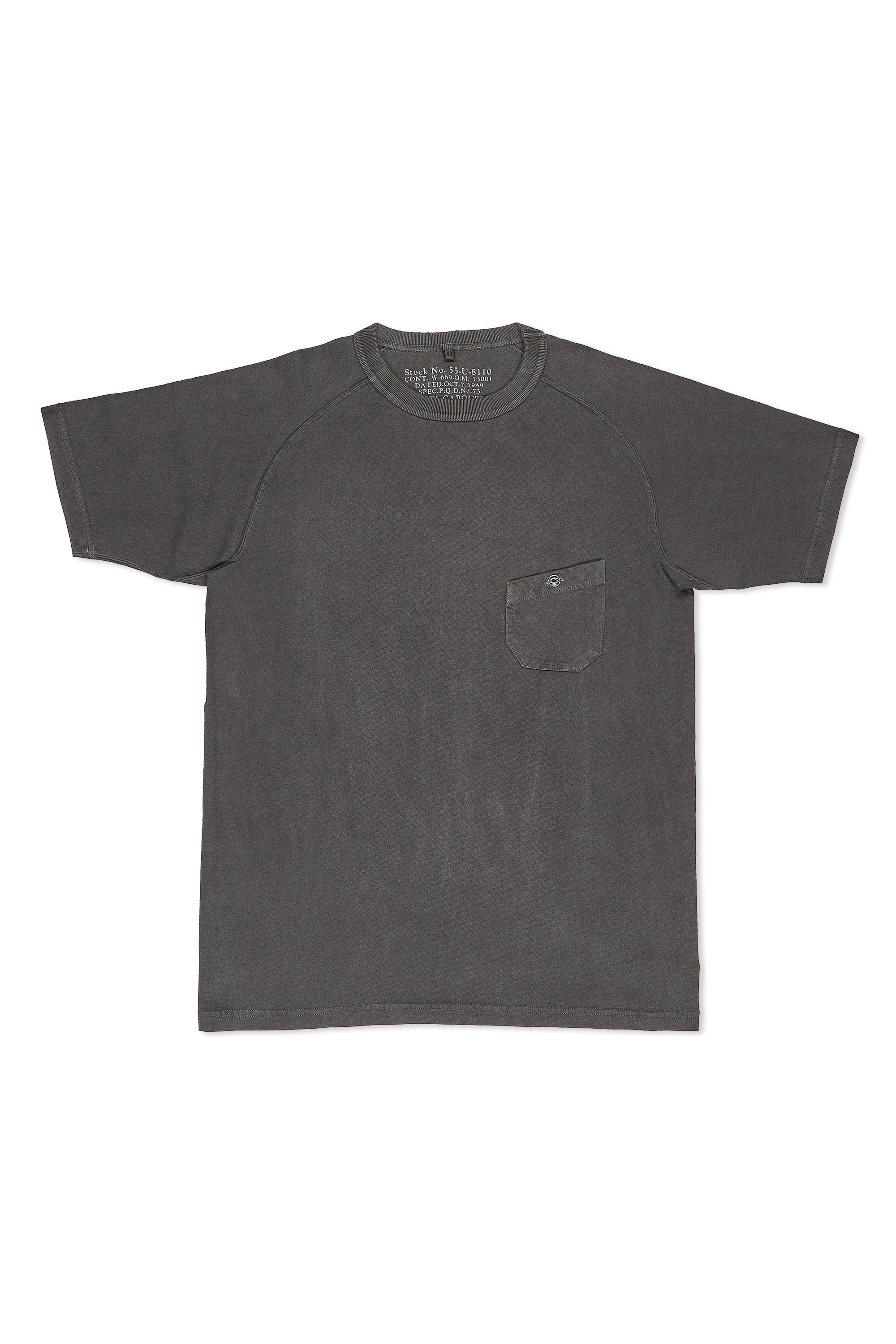 Nigel Cabourn Charcoal 9.5oz Basic T-shirt