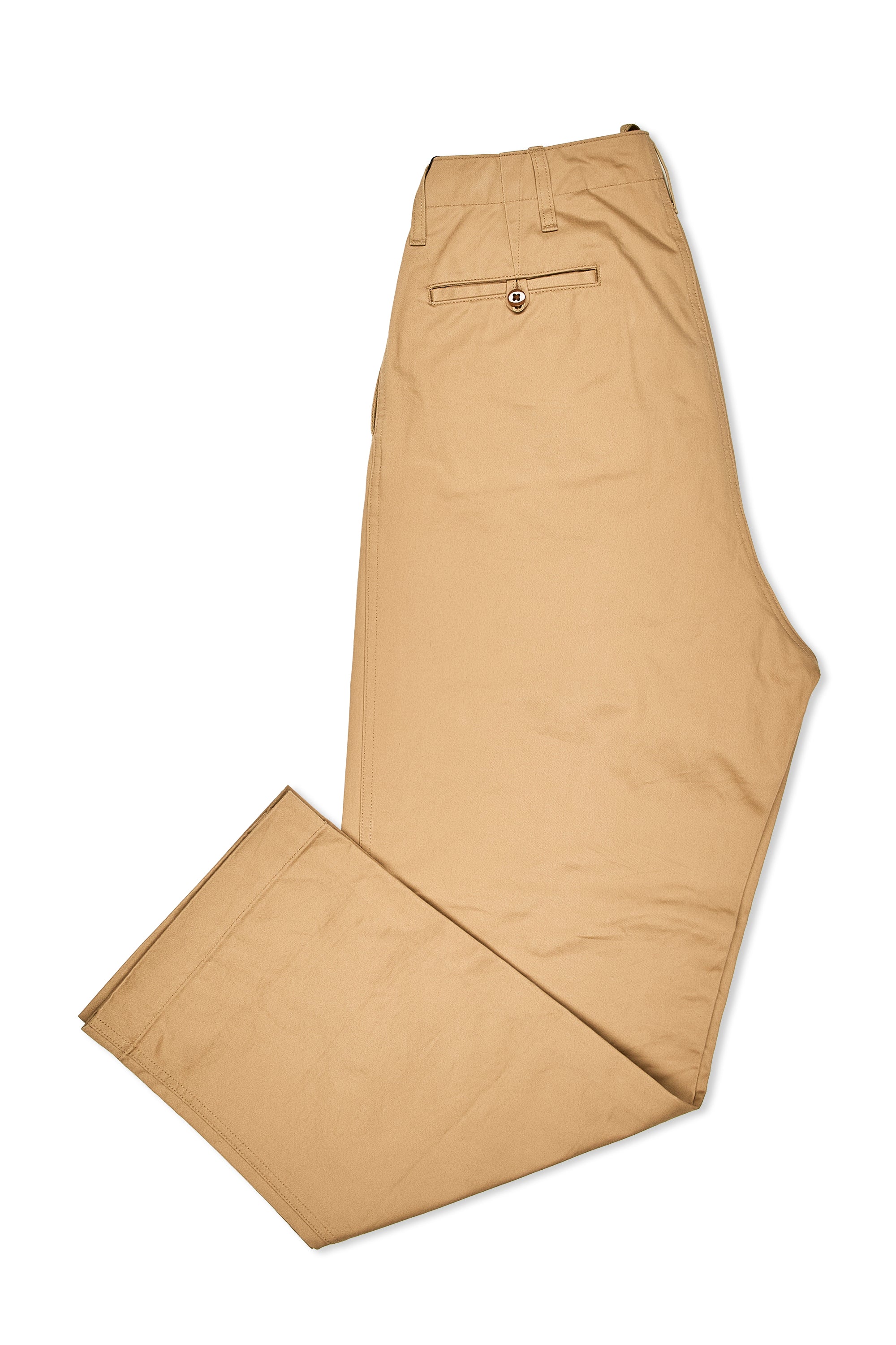 Nigel Cabourn Beige New Basic Cotton Chinos