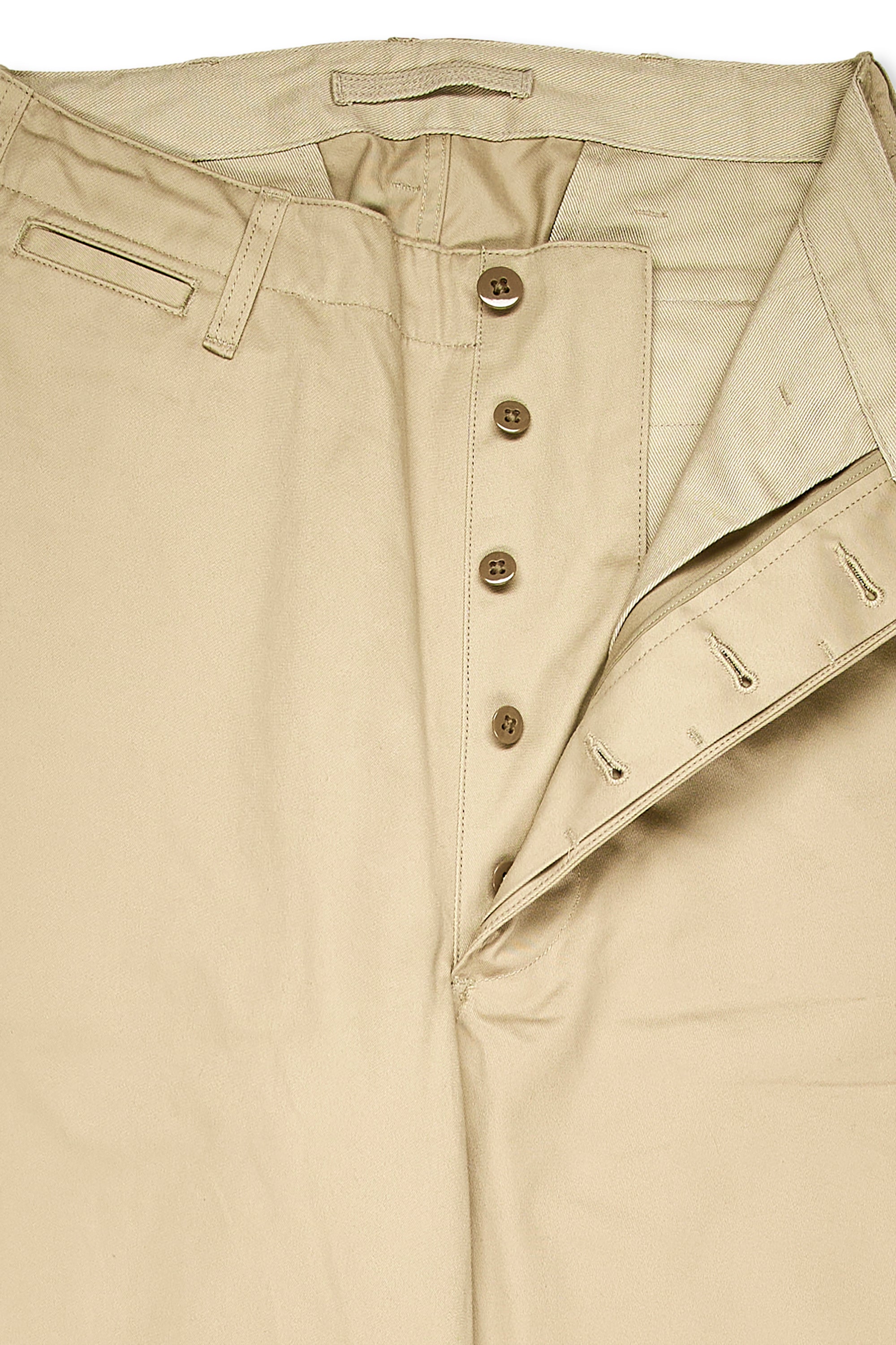 Nigel Cabourn Light Beige New Basic Cotton Chinos