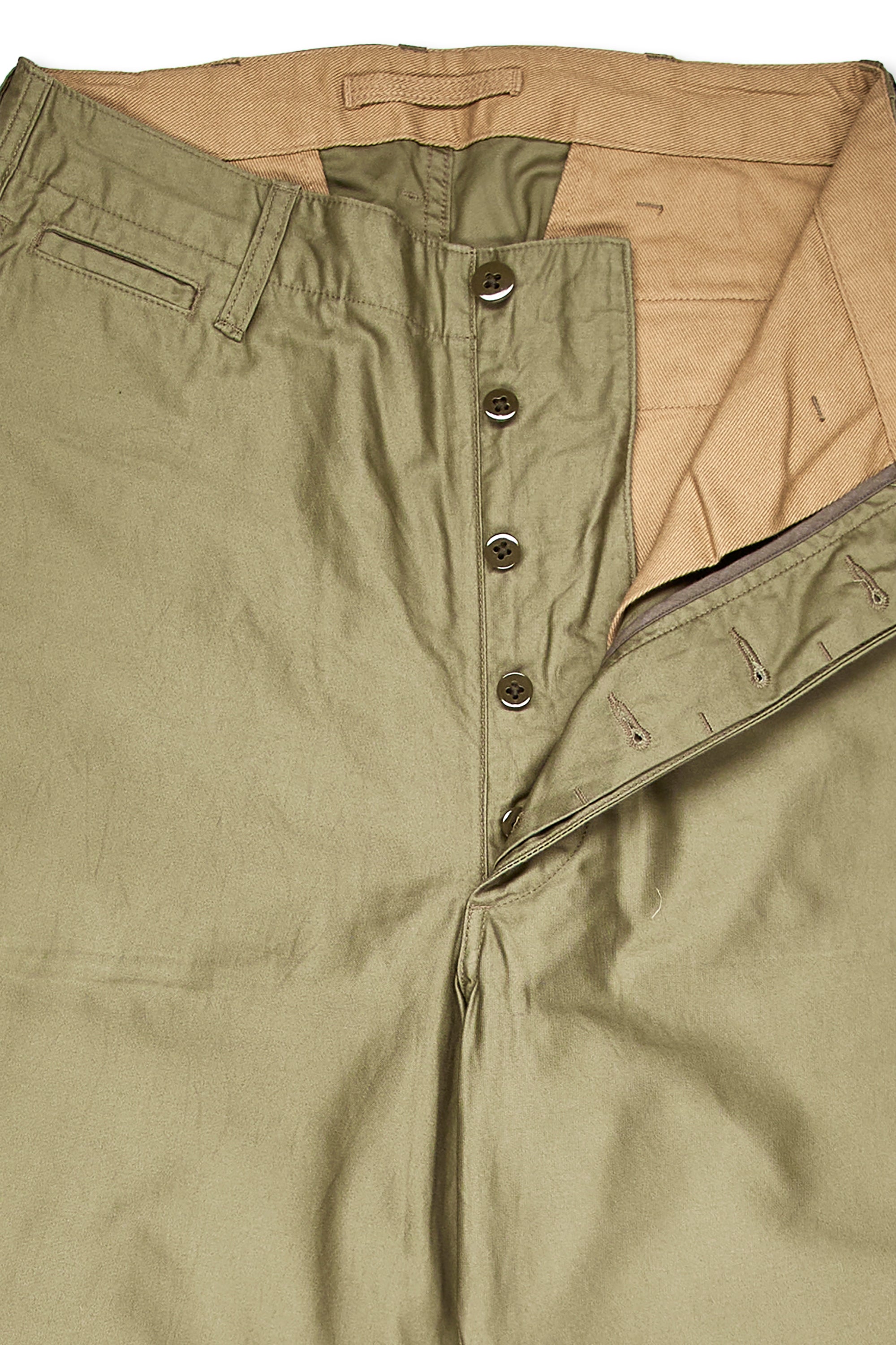 Nigel Cabourn Green New Basic Moleskin Chinos