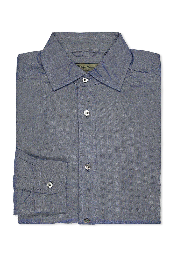 Nigel Cabourn Navy Cotton British Officers Shirt – Drop 93