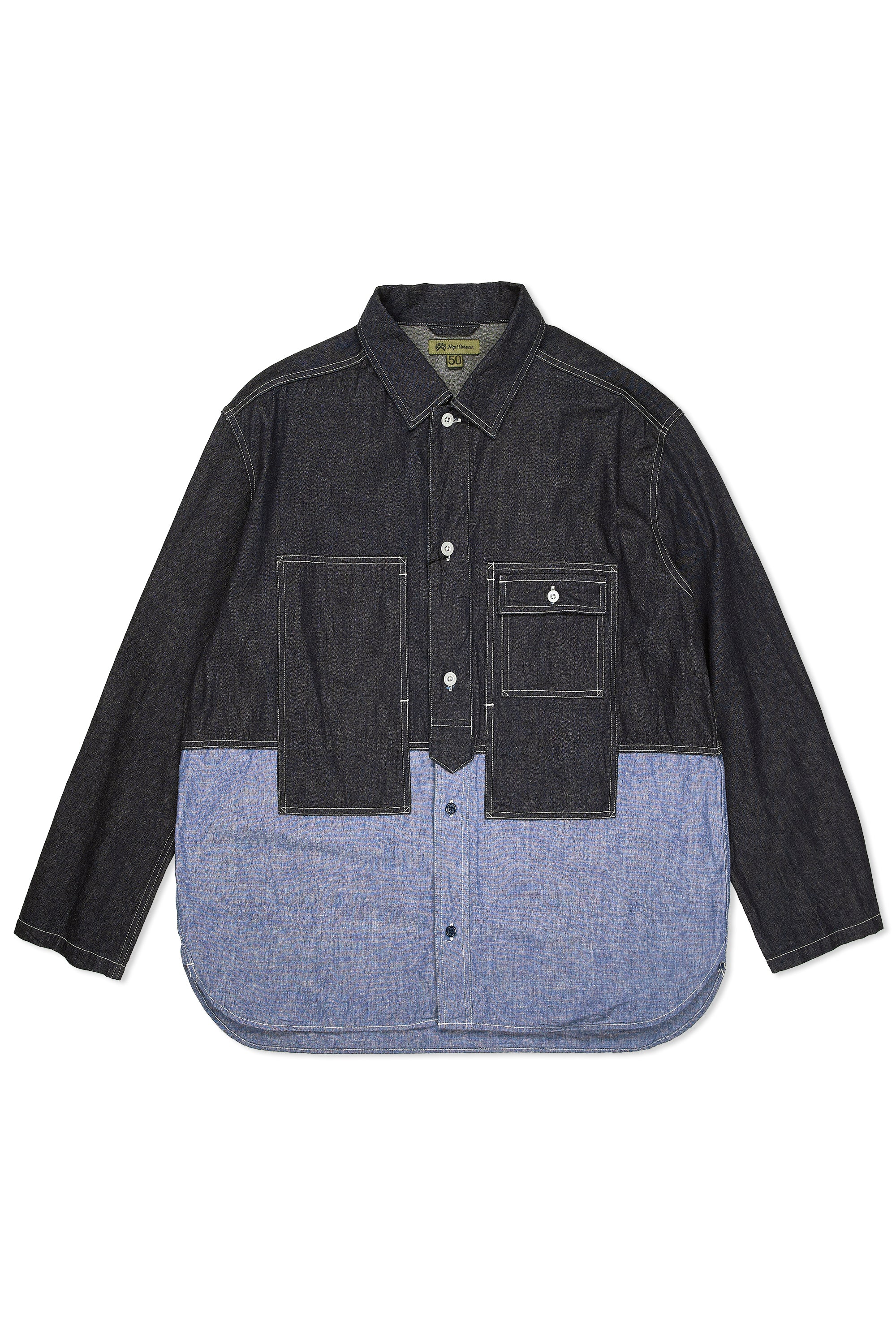 Nigel Cabourn Indigo Utility T2 10oz Denim Shirt