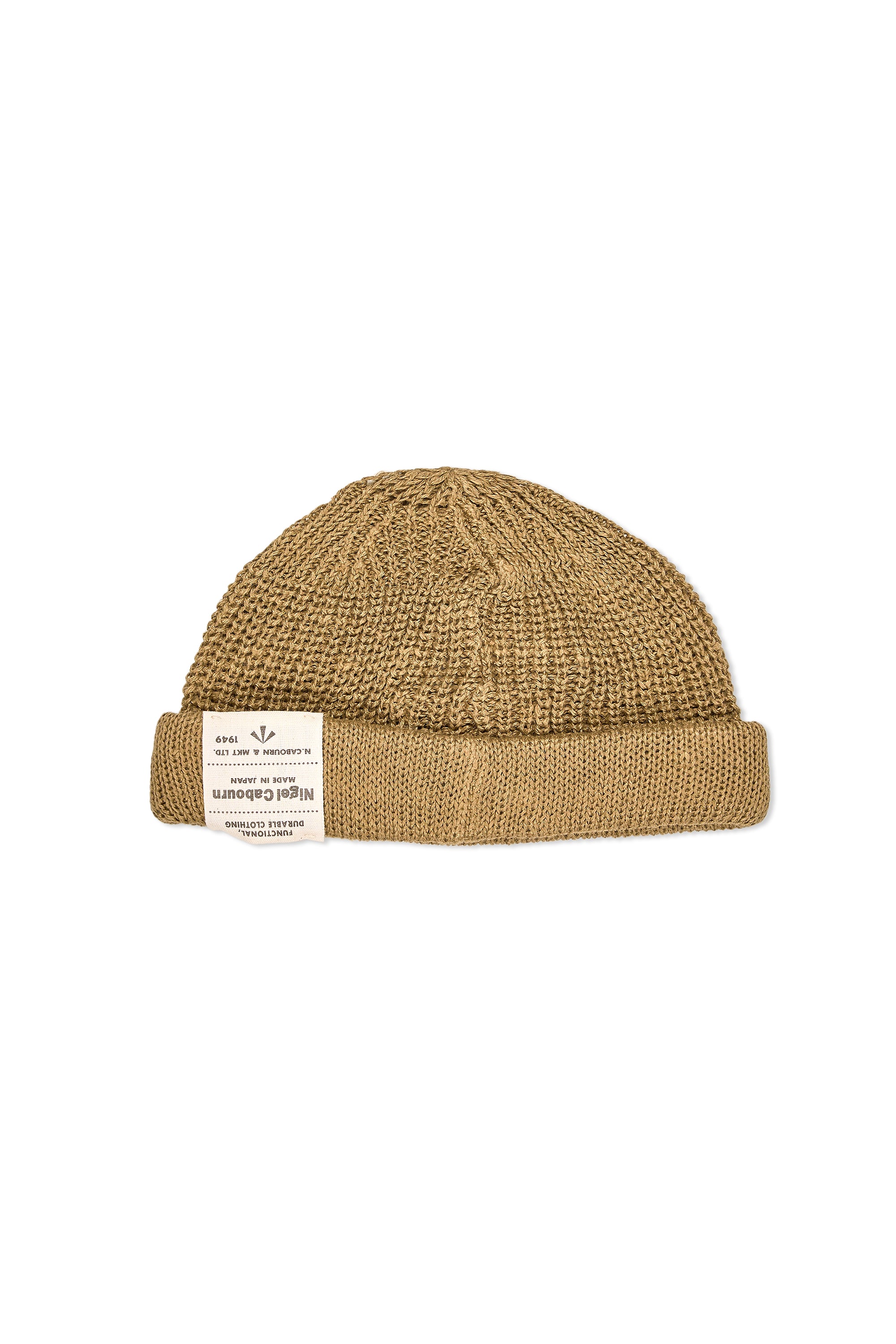 Nigel Cabourn Khaki Hemp Beanie