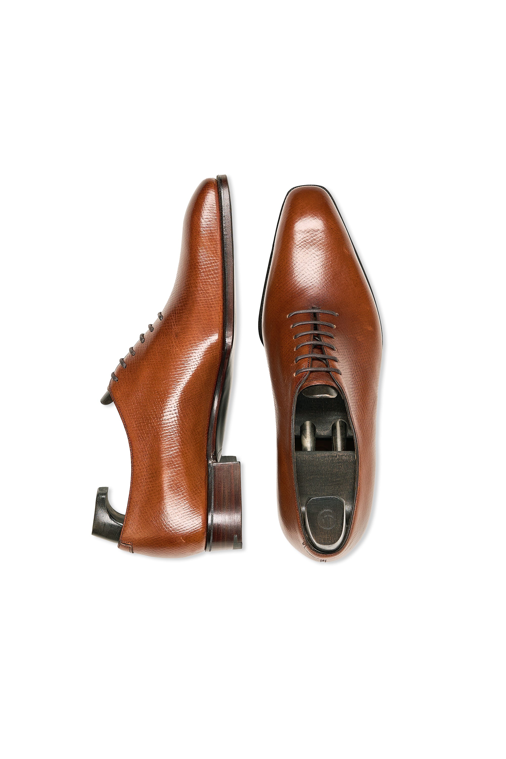 Gaziano & Girling DECO Cooper Tan Grain Whole Cut Oxfords MTO