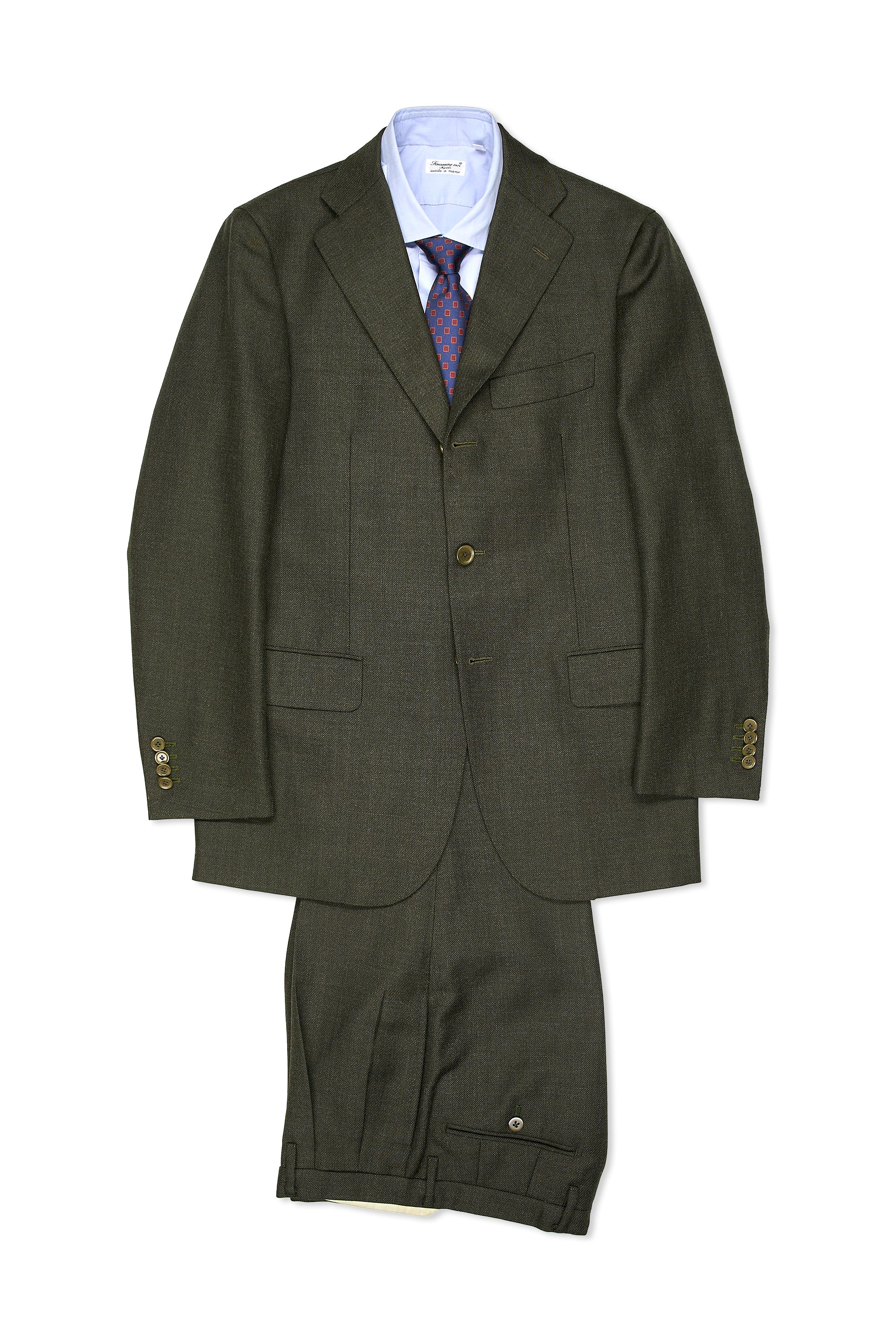 United Arrows Sovereign Dark Green Wool Suit