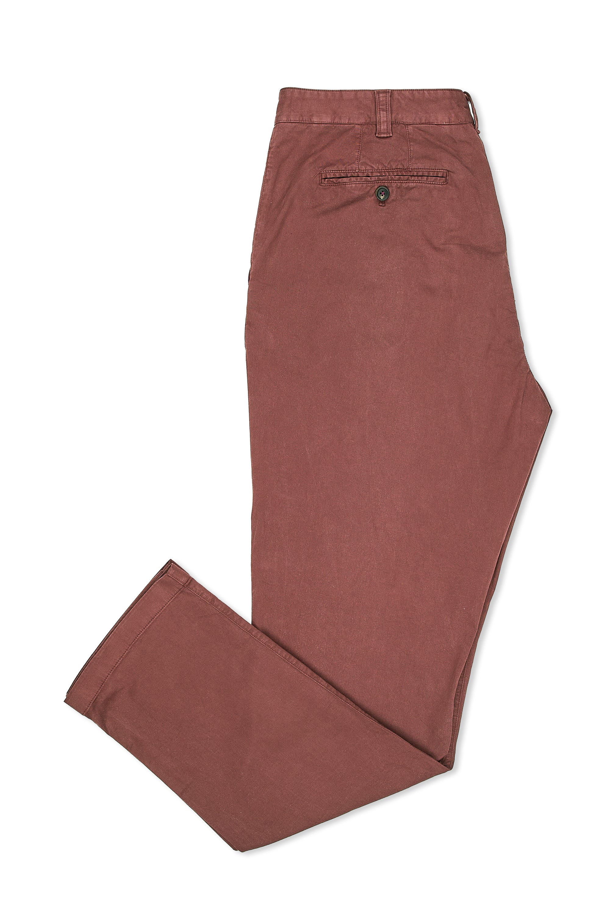 Gieves & Hawkes Maroon Cotton Trousers