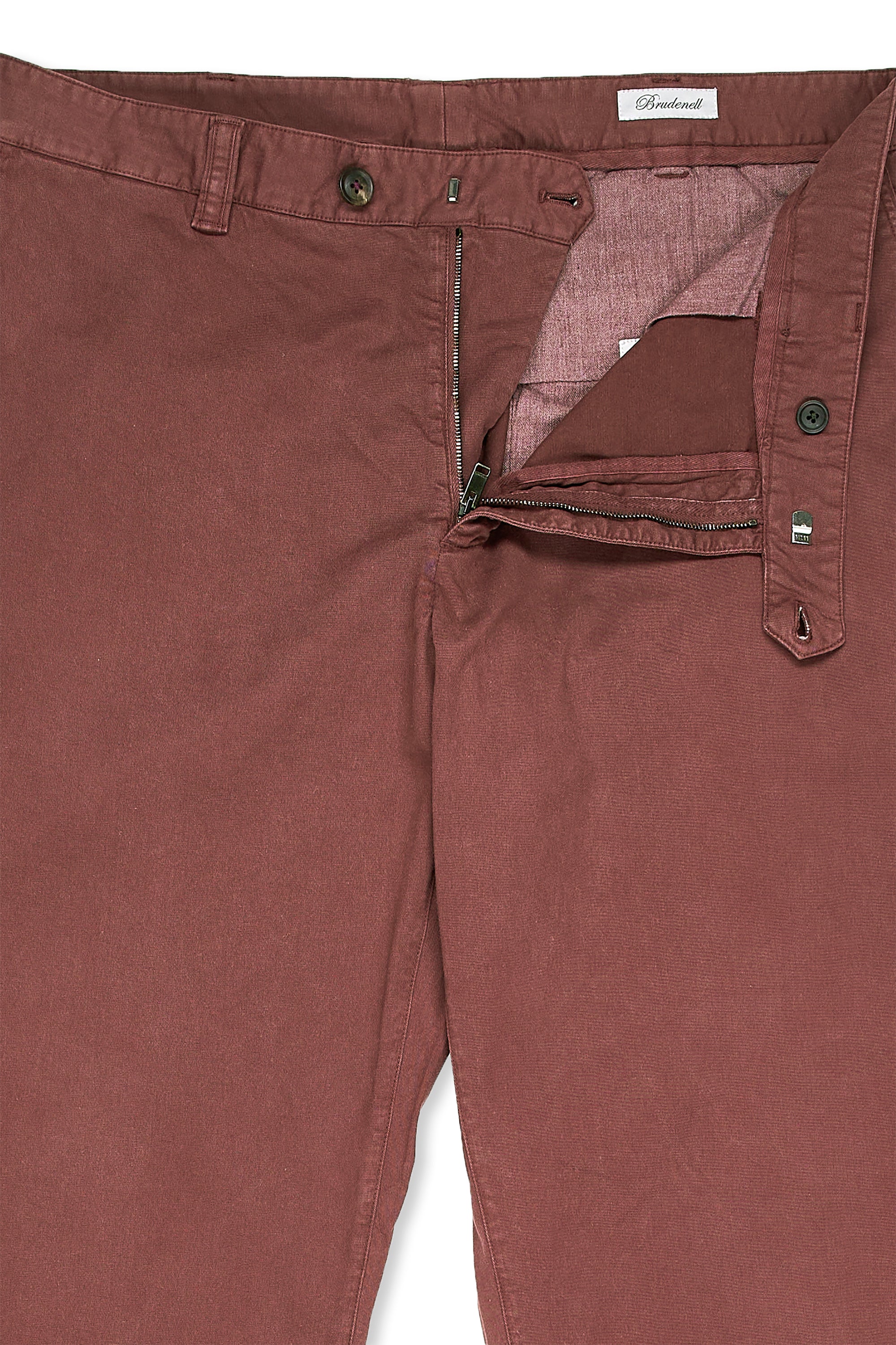 Gieves & Hawkes Maroon Cotton Trousers