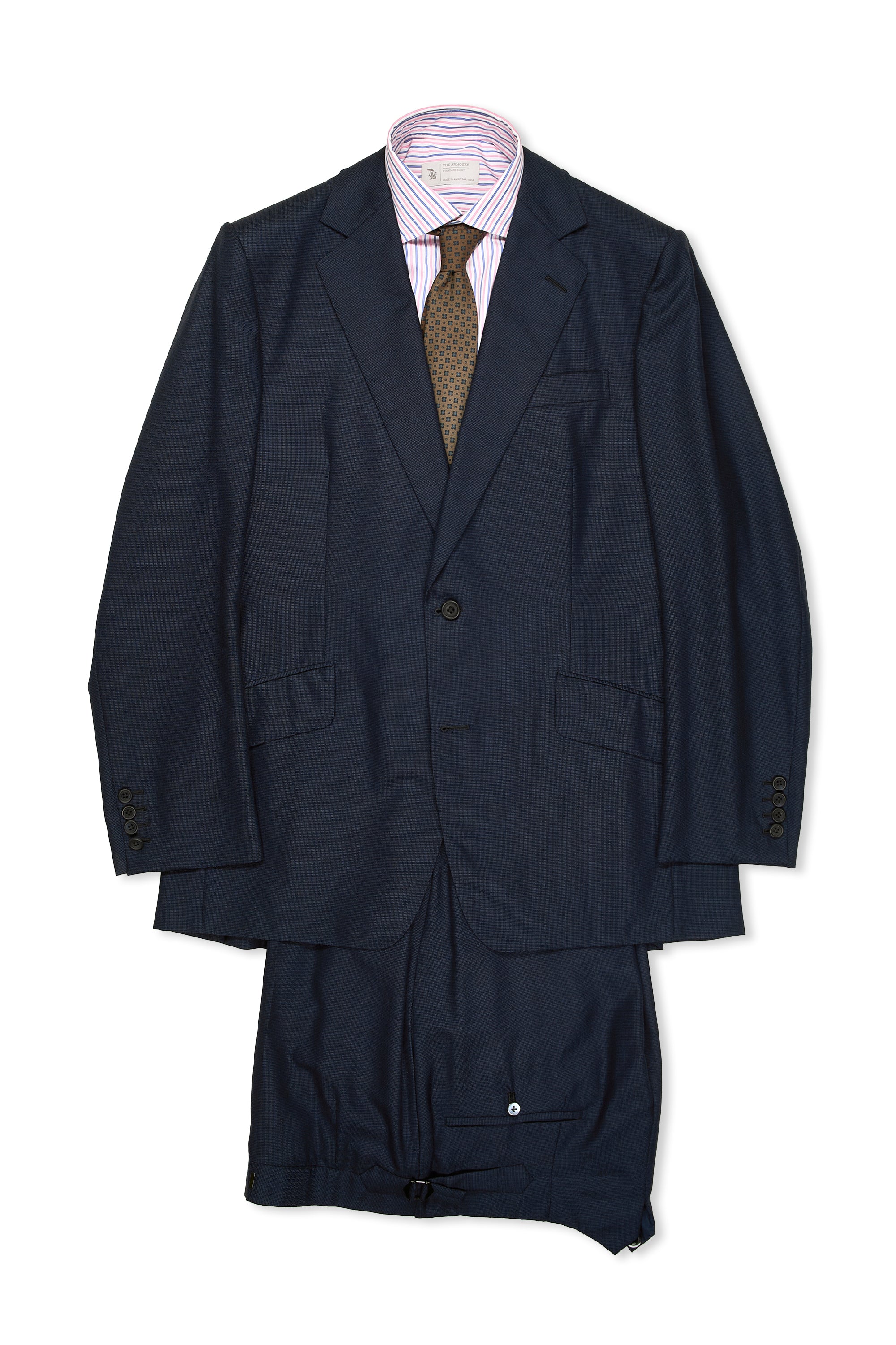 Richard James Navy Wool Suit Bespoke