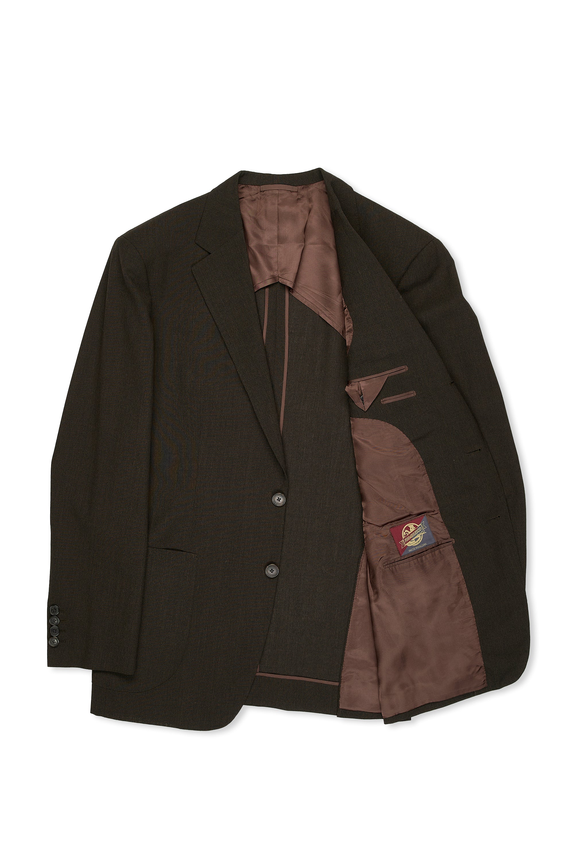 WW Chan Dark Brown Wool Sport Coat Bespoke