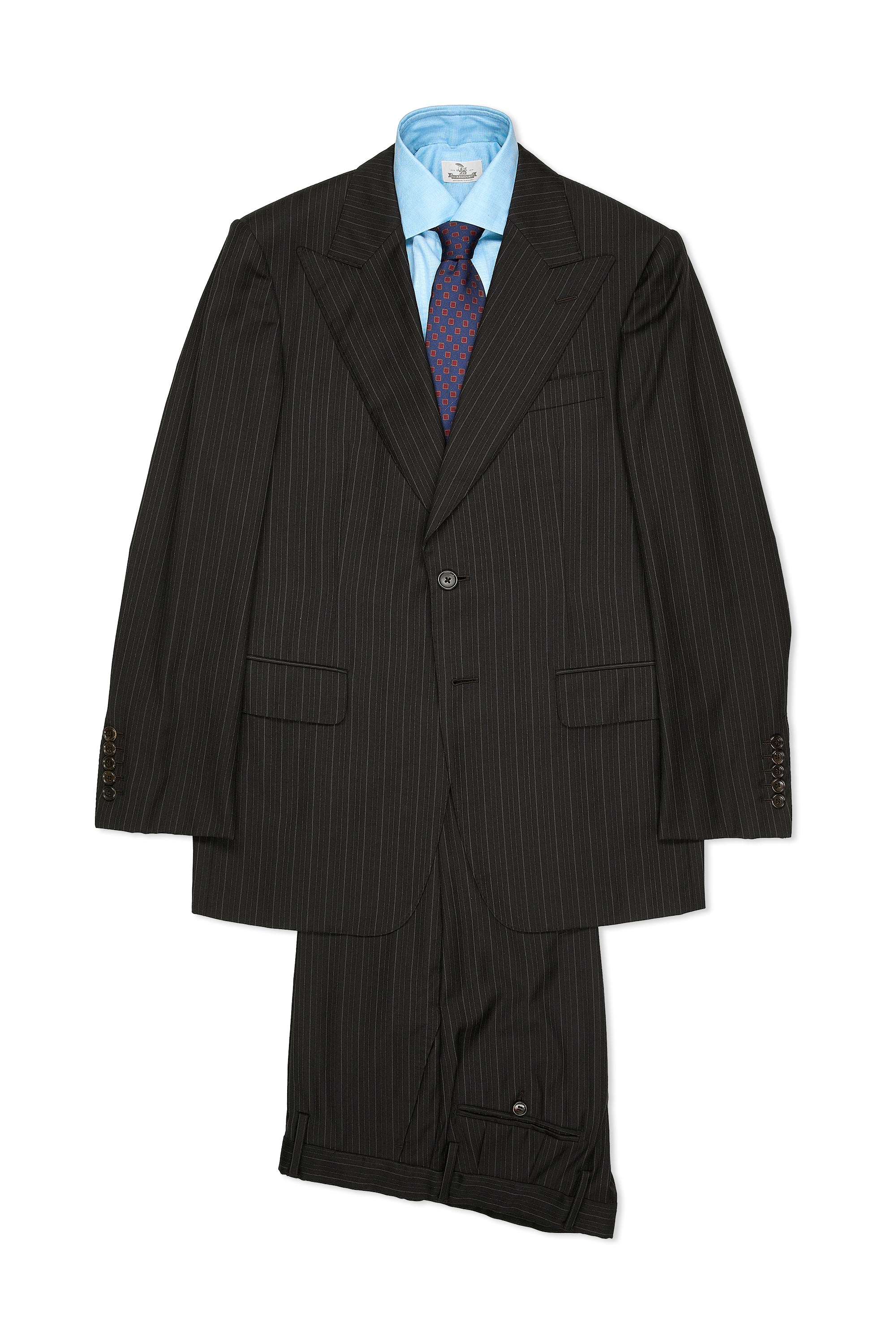 Gucci Charcoal Pinstripe Wool/Cashmere Suit