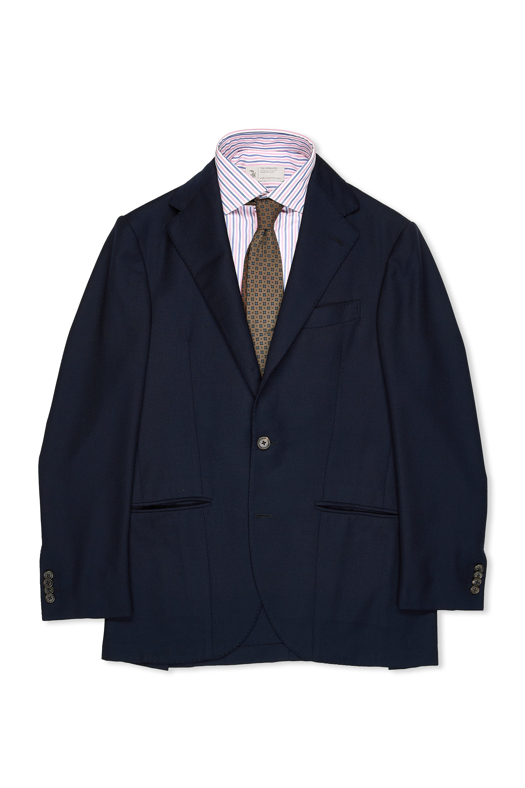 Anglo-Italian Navy Wool Sport Coat