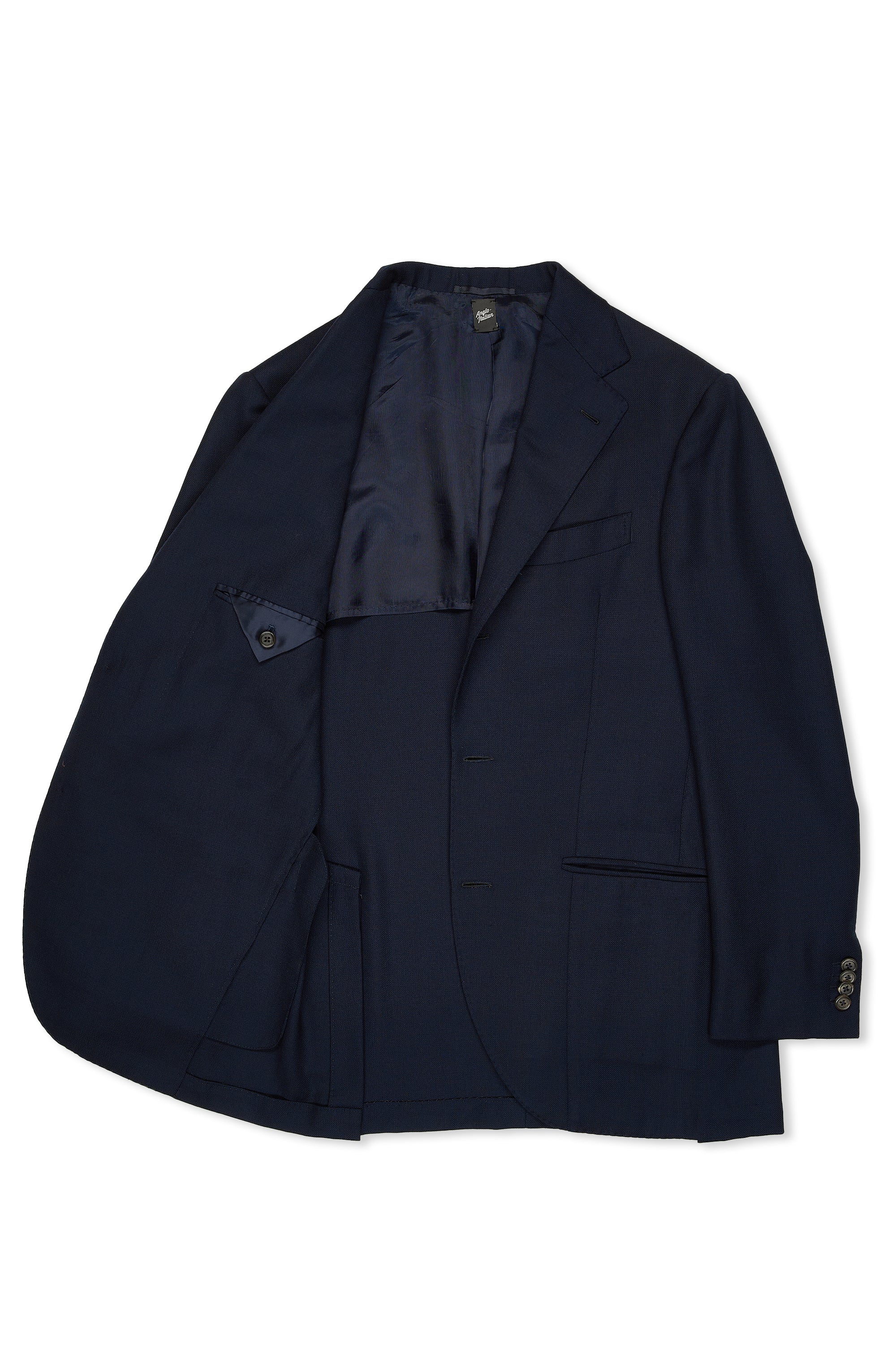 Anglo-Italian Navy Wool Sport Coat