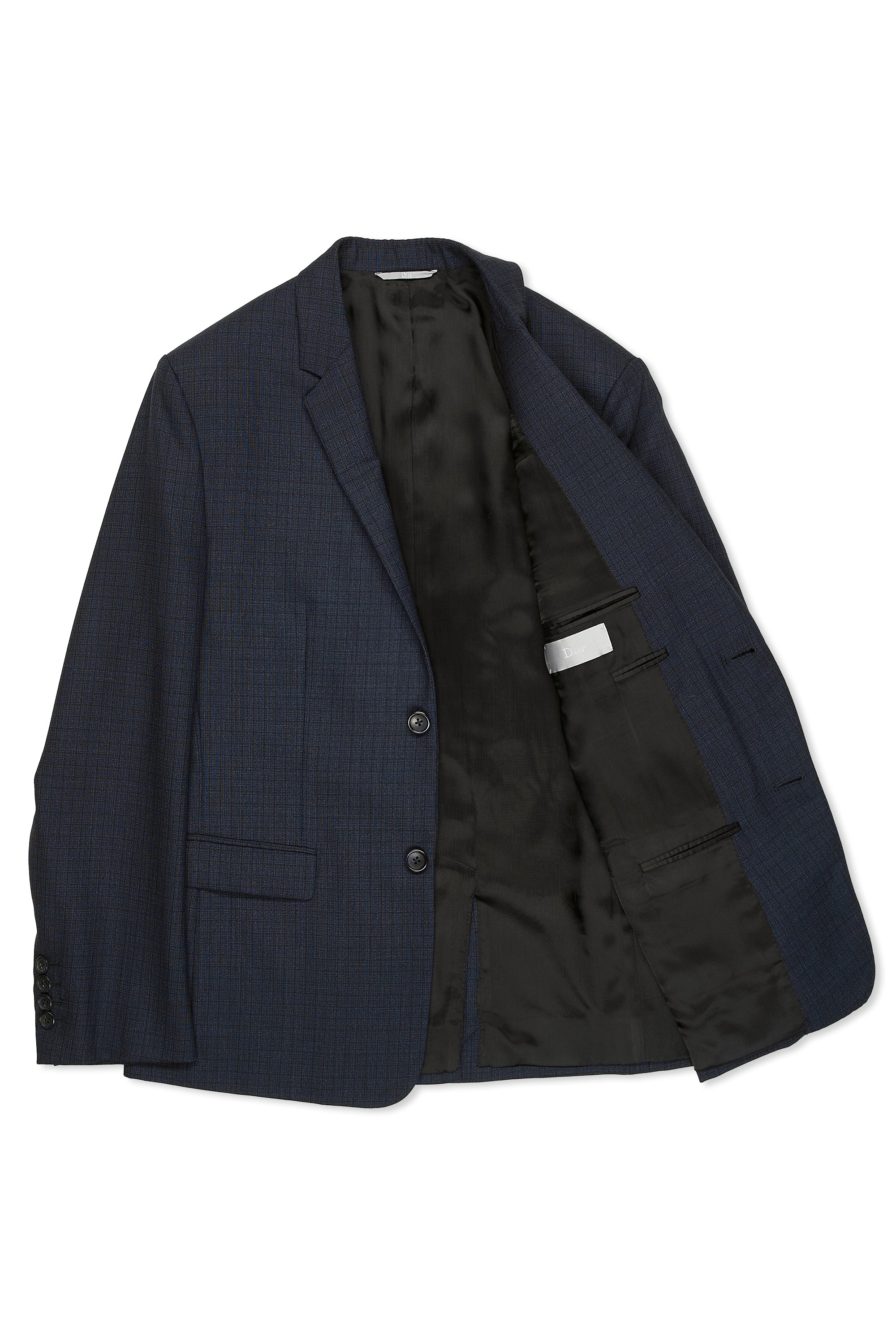 Dior Navy with Black Check Wool Suit