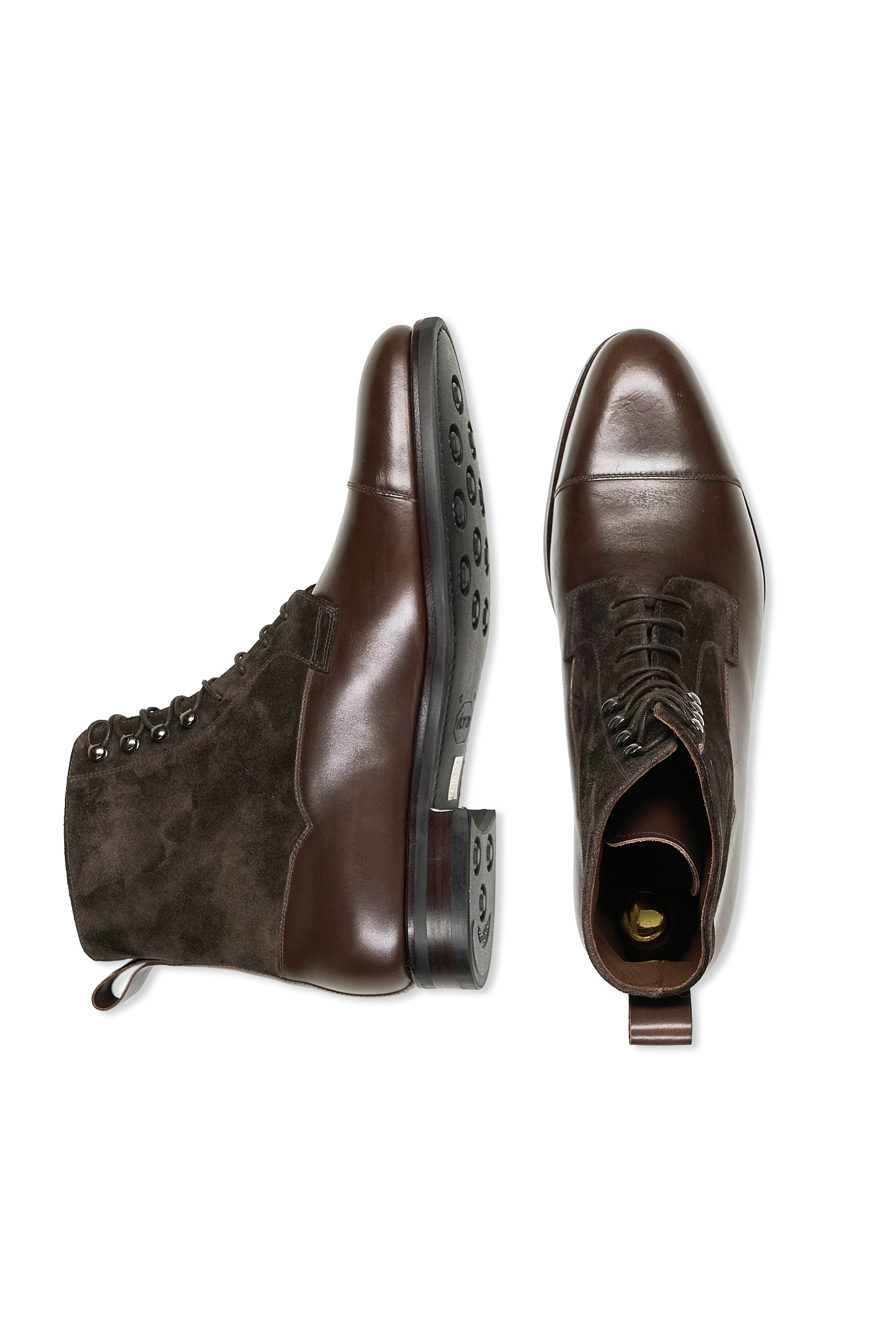 Casa Fagliano Brown Calf with Suede Boots