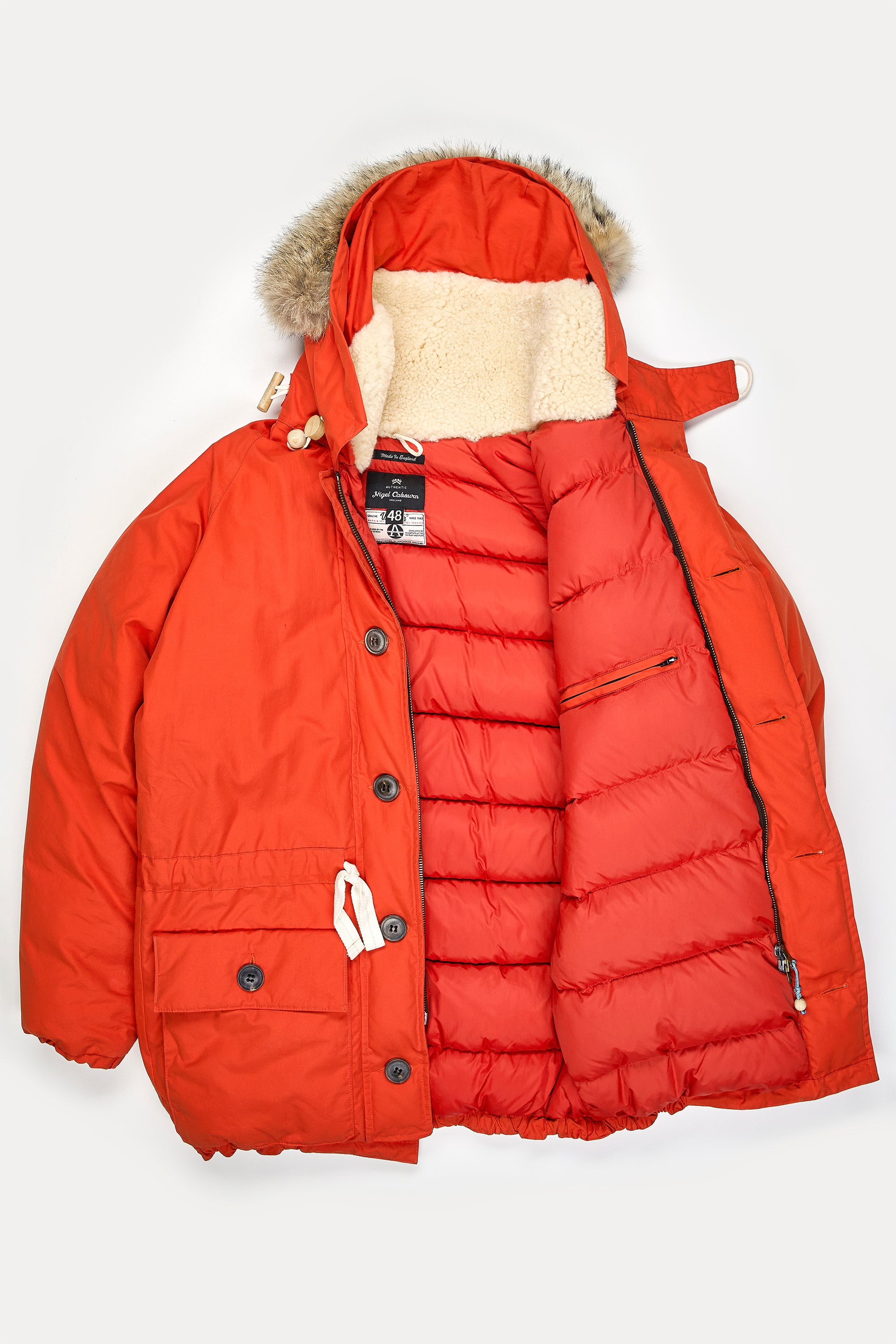 Nigel Cabourn Orange Everest Parka