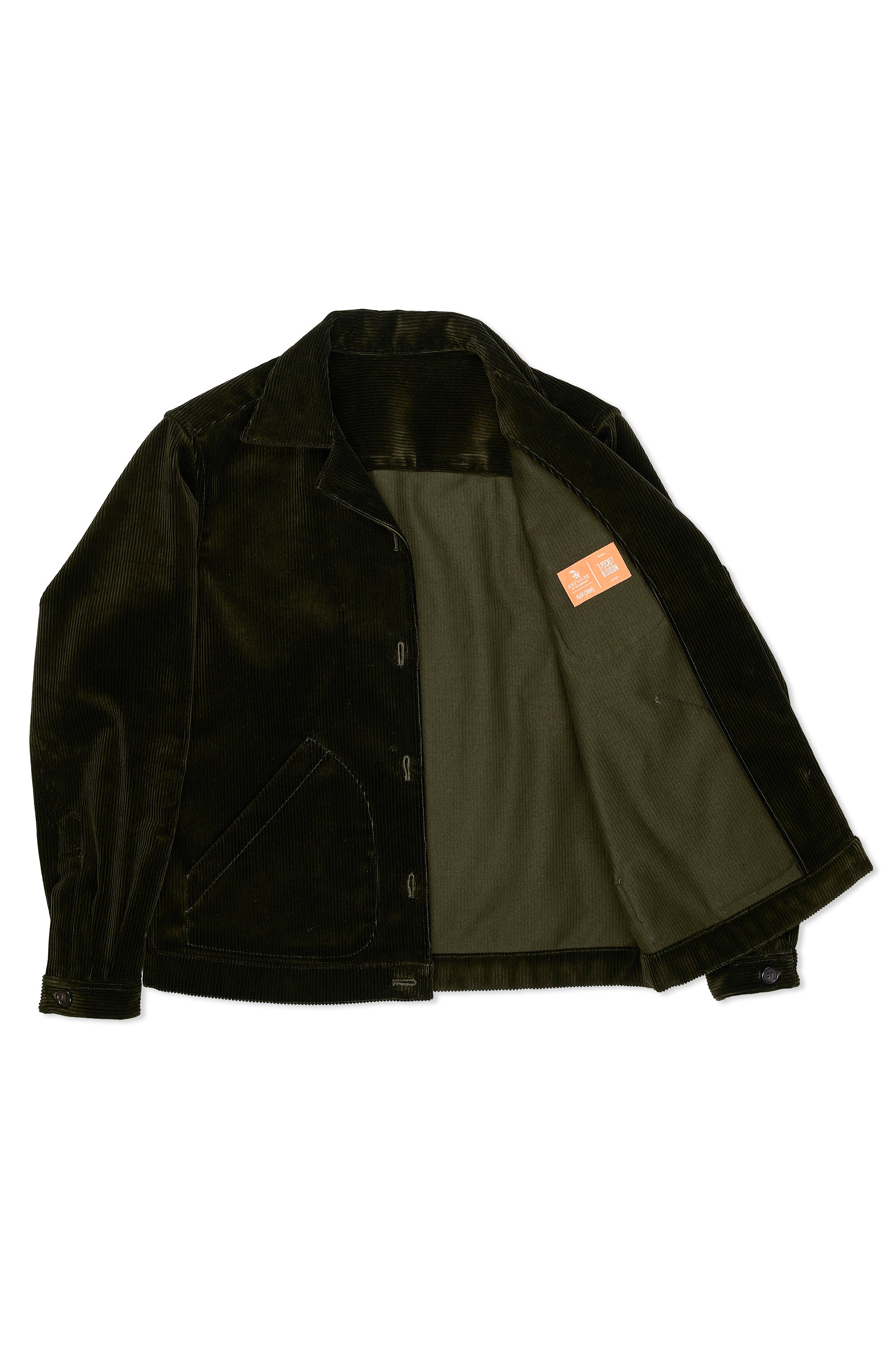 The Armoury by Ascot Chang Olive Corduroy 3 Pocket Blouson MTO