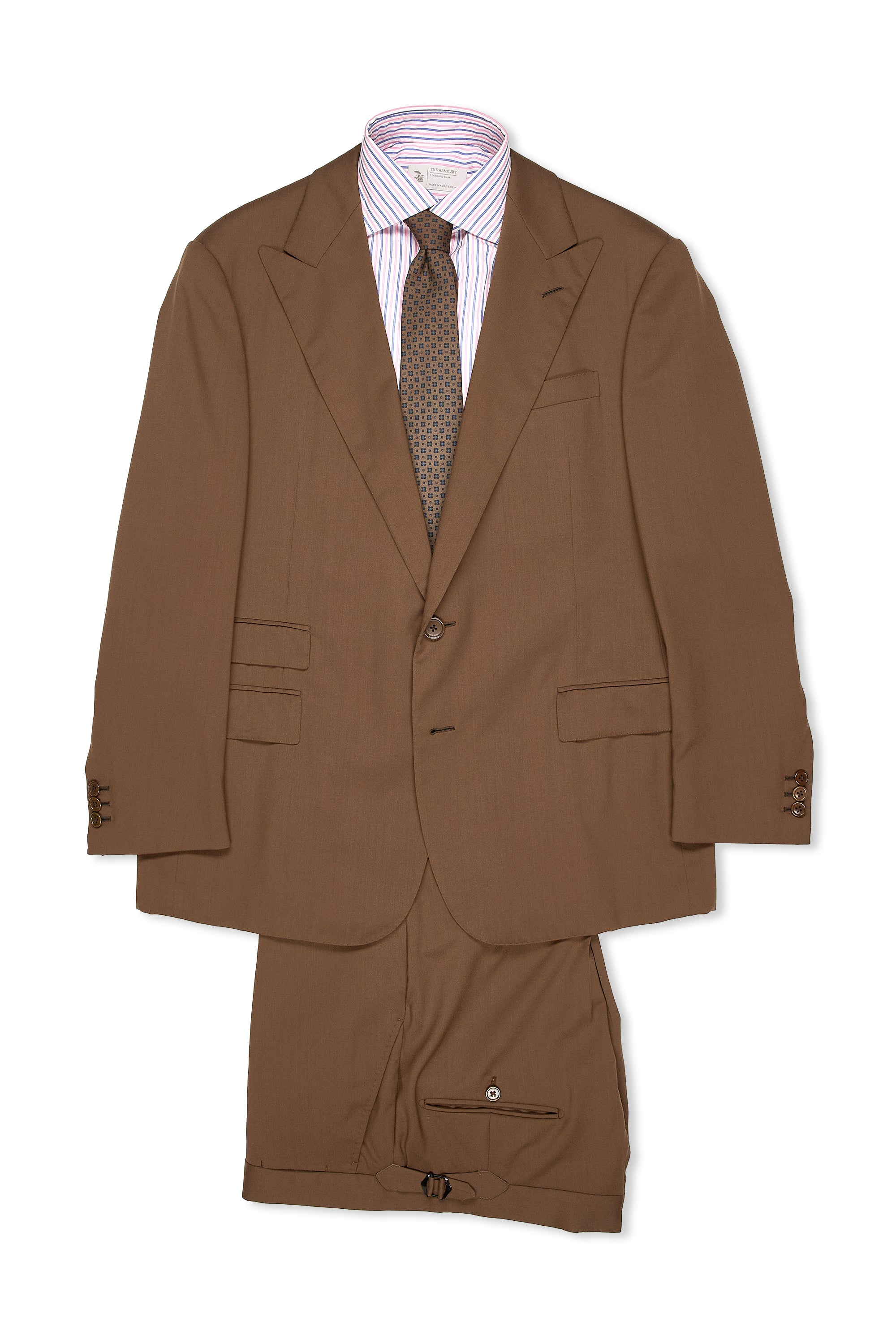 Ralph Lauren Purple Label Brown Wool Suit