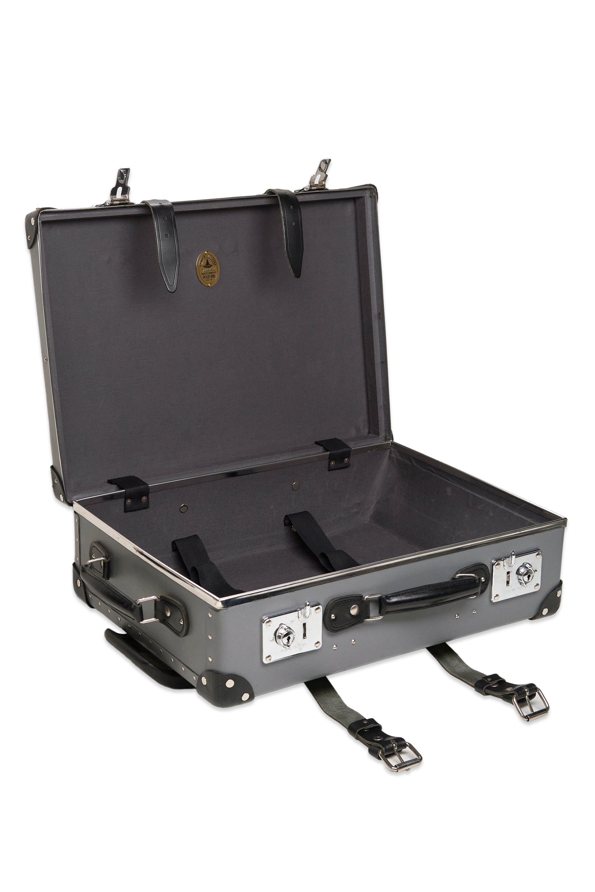 Globe Trotter Grey with Black Luggage