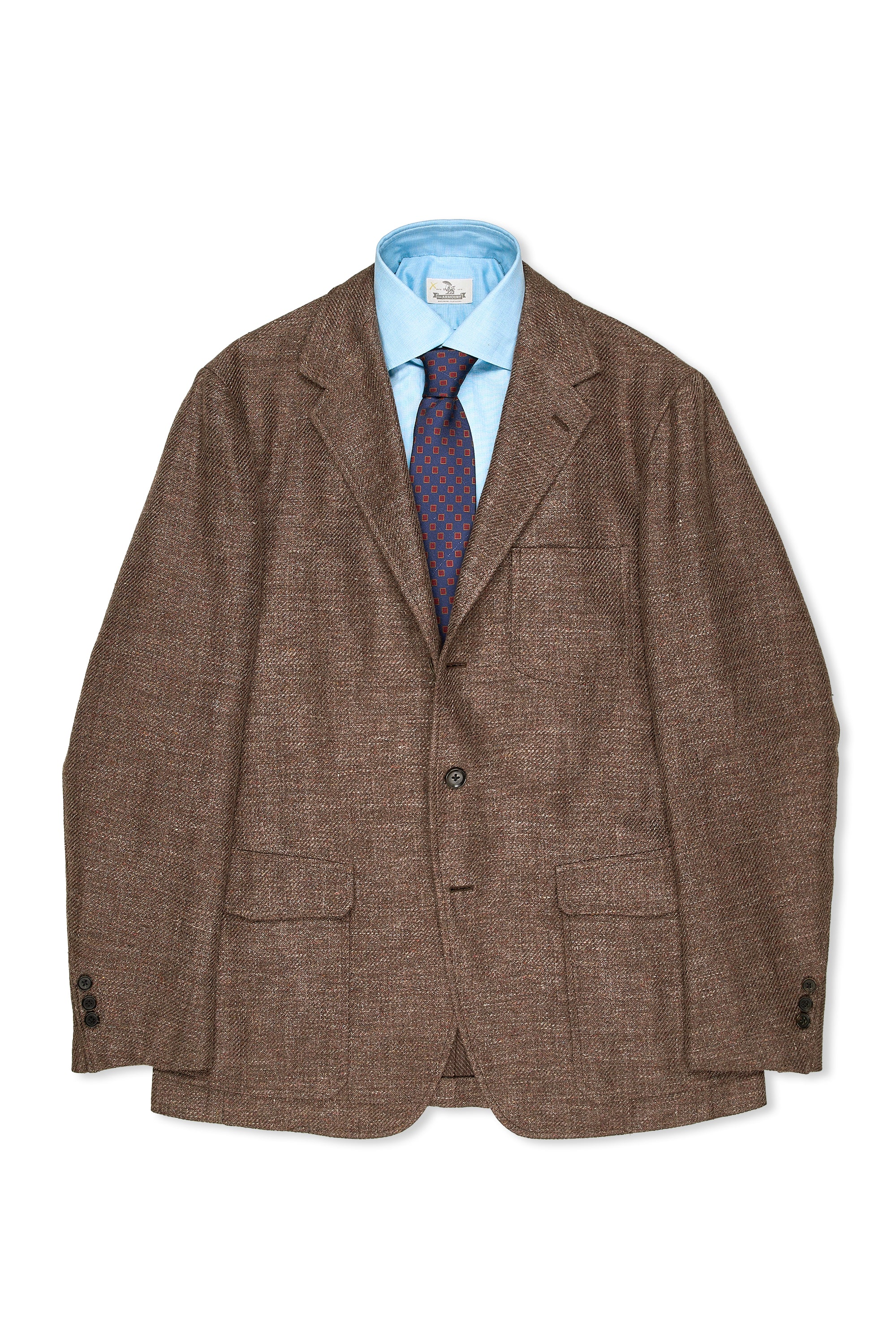 The Armoury Model 11 Brown Oxygen Linen/Cotton Sport Coat