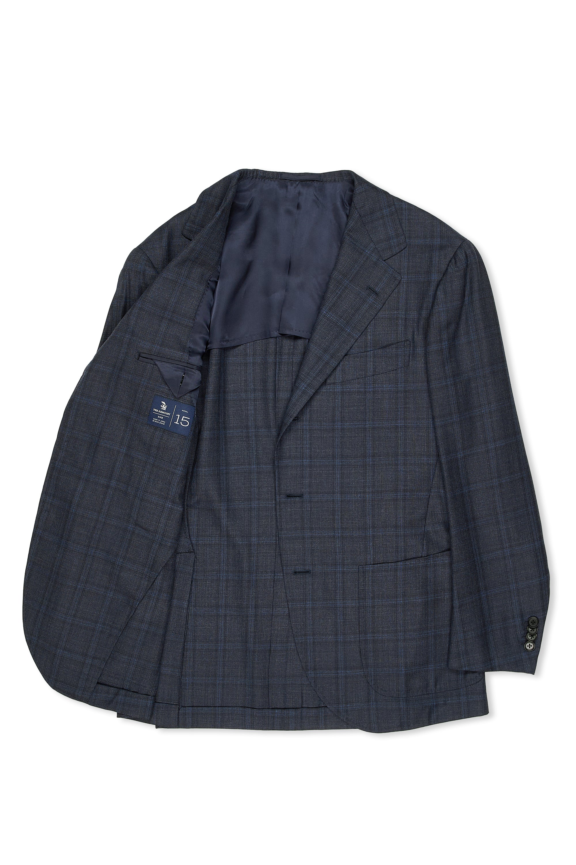 The Armoury Model 15 Navy Wool Check Sport Coat