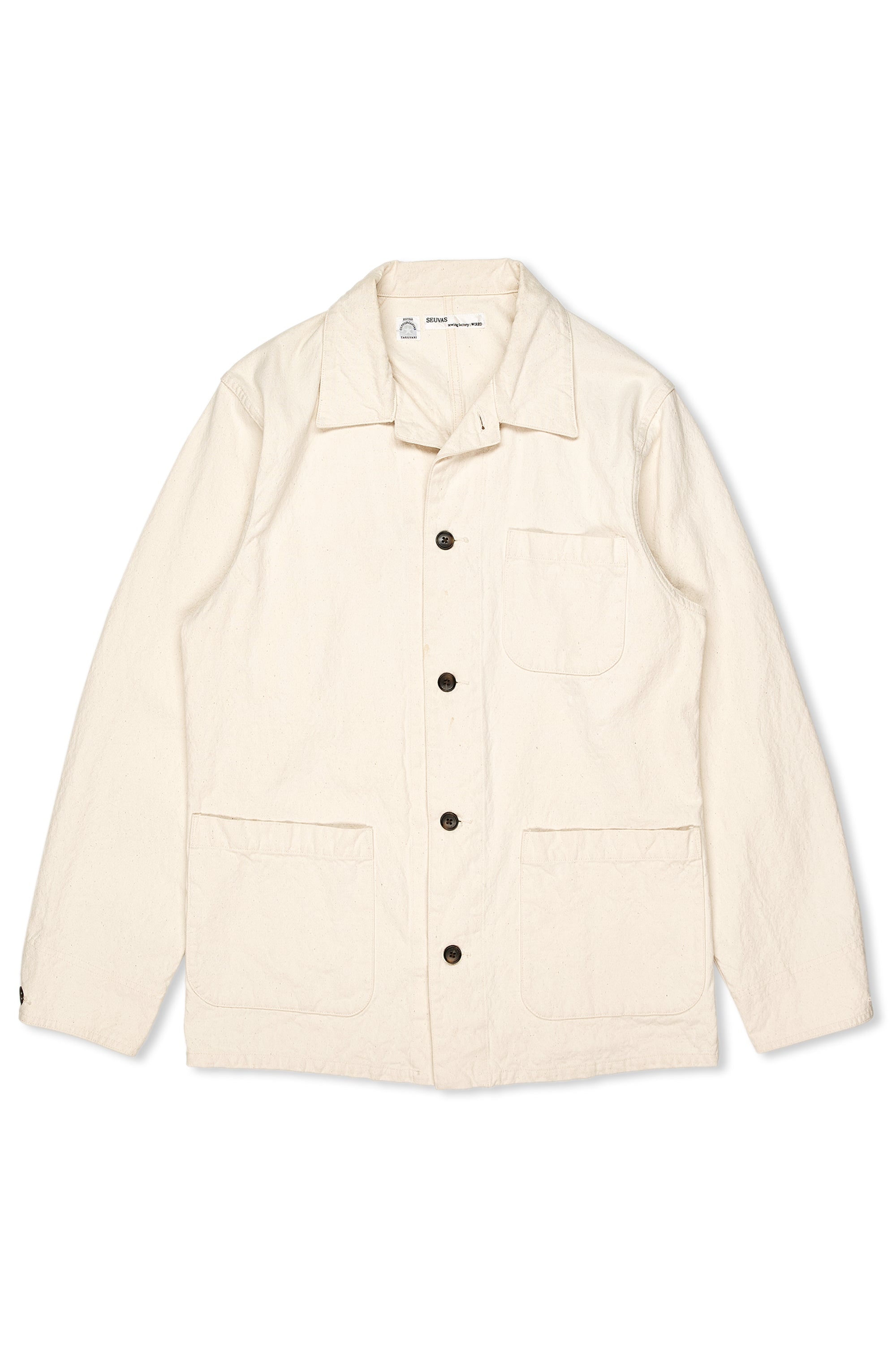 SEUVAS Natural Cotton Canvas Task Jacket
