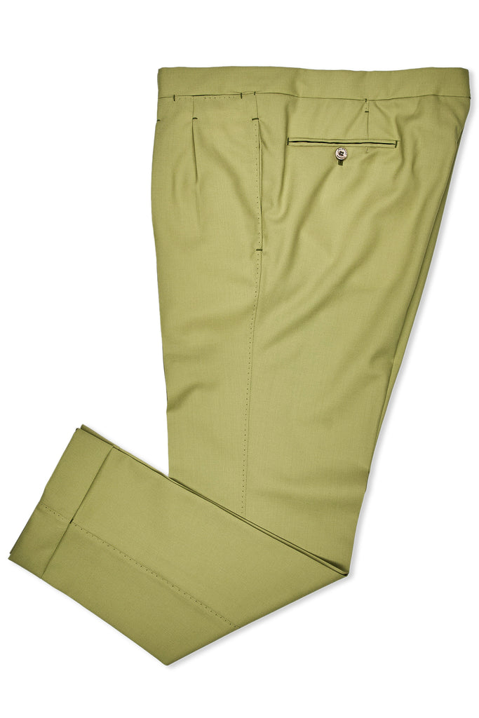 Ambrosi Napoli Olive Wool Trousers – Drop 93