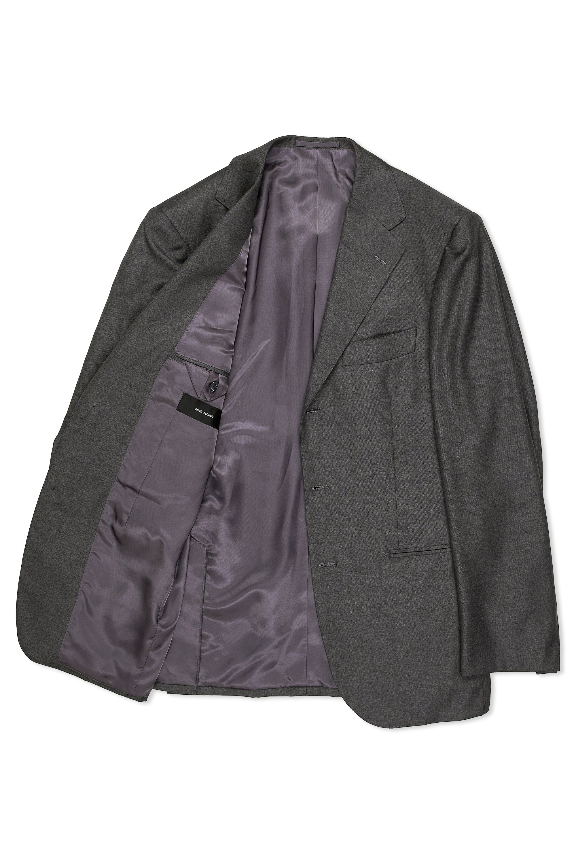 Ring Jacket AMJ01 Dark Grey Loro Piana Four Seasons Wool Core Suit *new with defect*