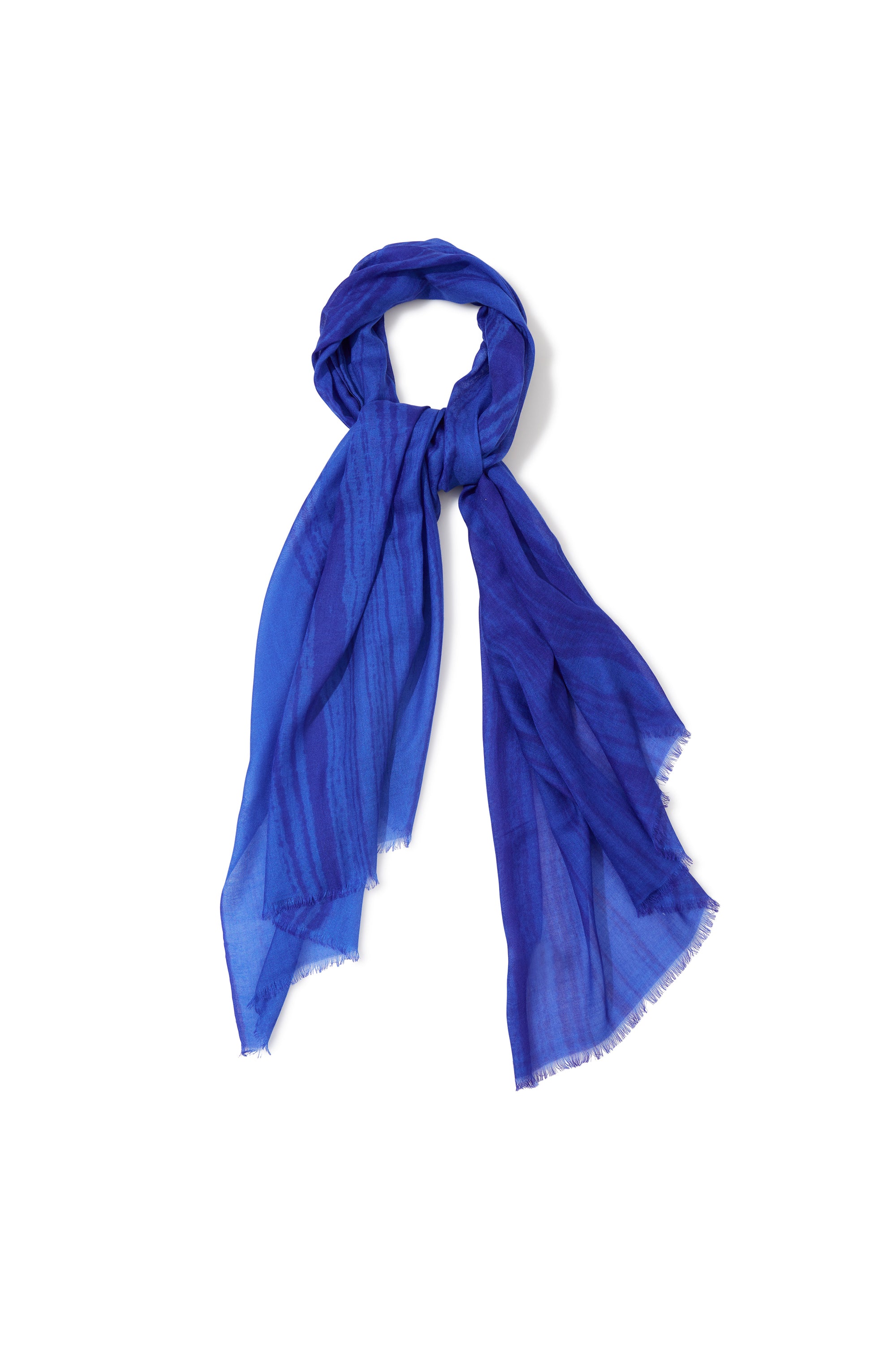 The Armoury by Andrea’s 1947 Blue Cashmere-Silk Dally Marble Scarf