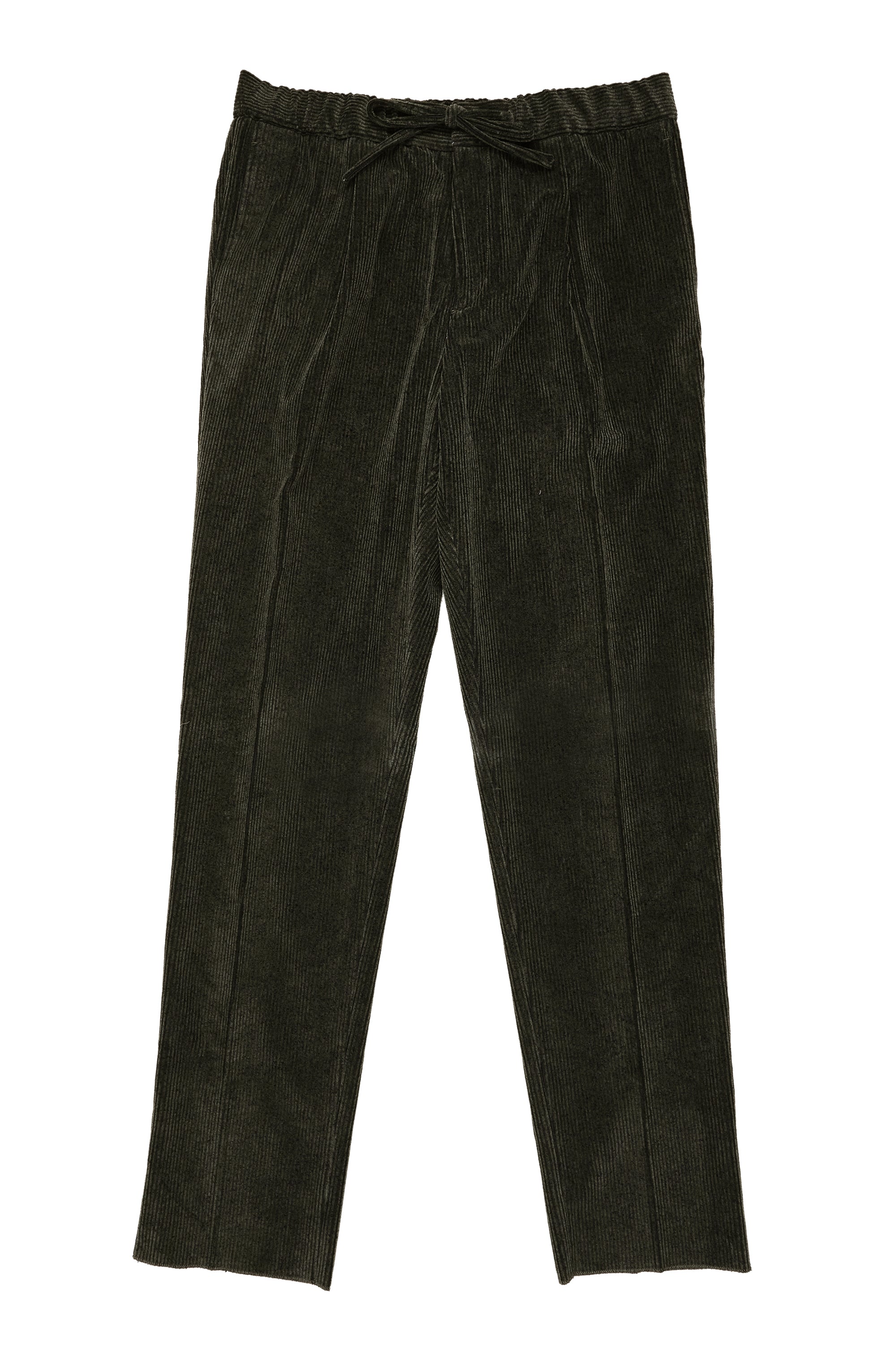 Drumohr Dark Green Cotton Corduroy Drawstring Trousers
