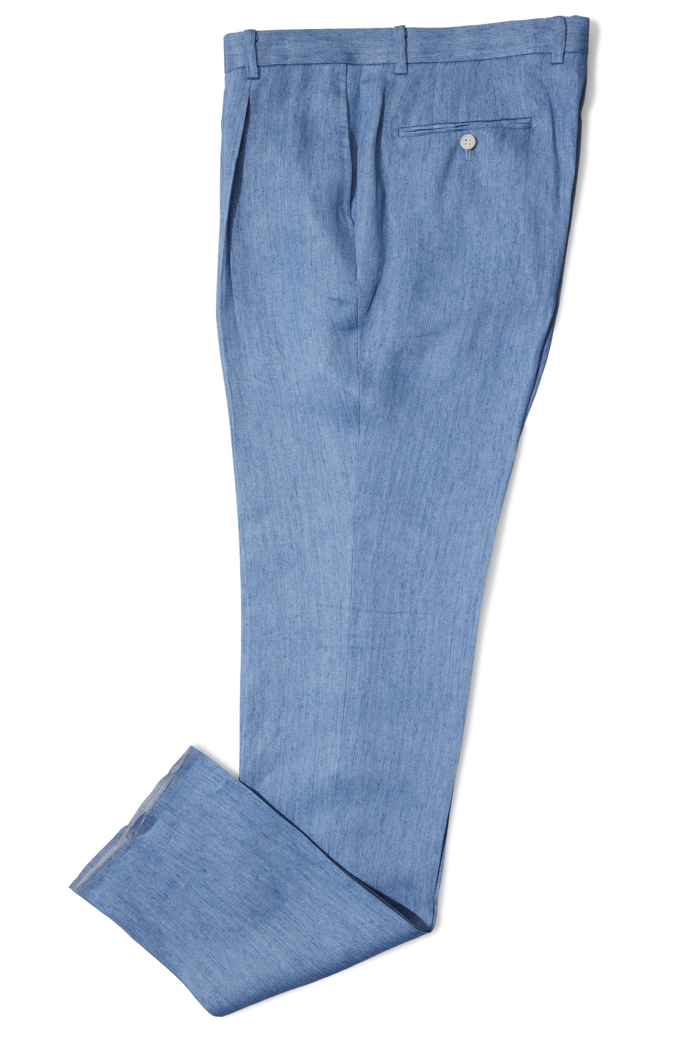 The Armoury Model B Blue Linen Trousers