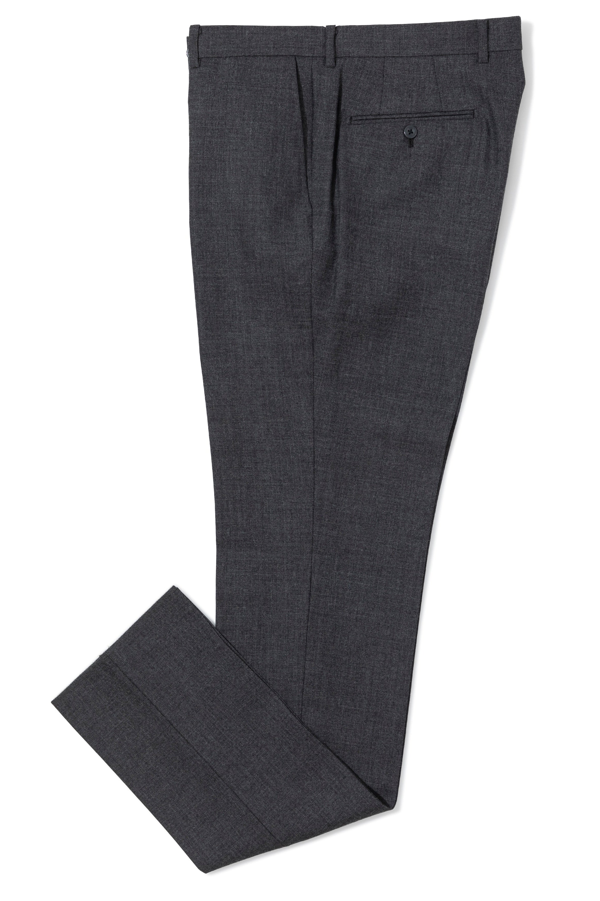 The Armoury Model A Grey Wool Harbour Breeze Trousers *sample*