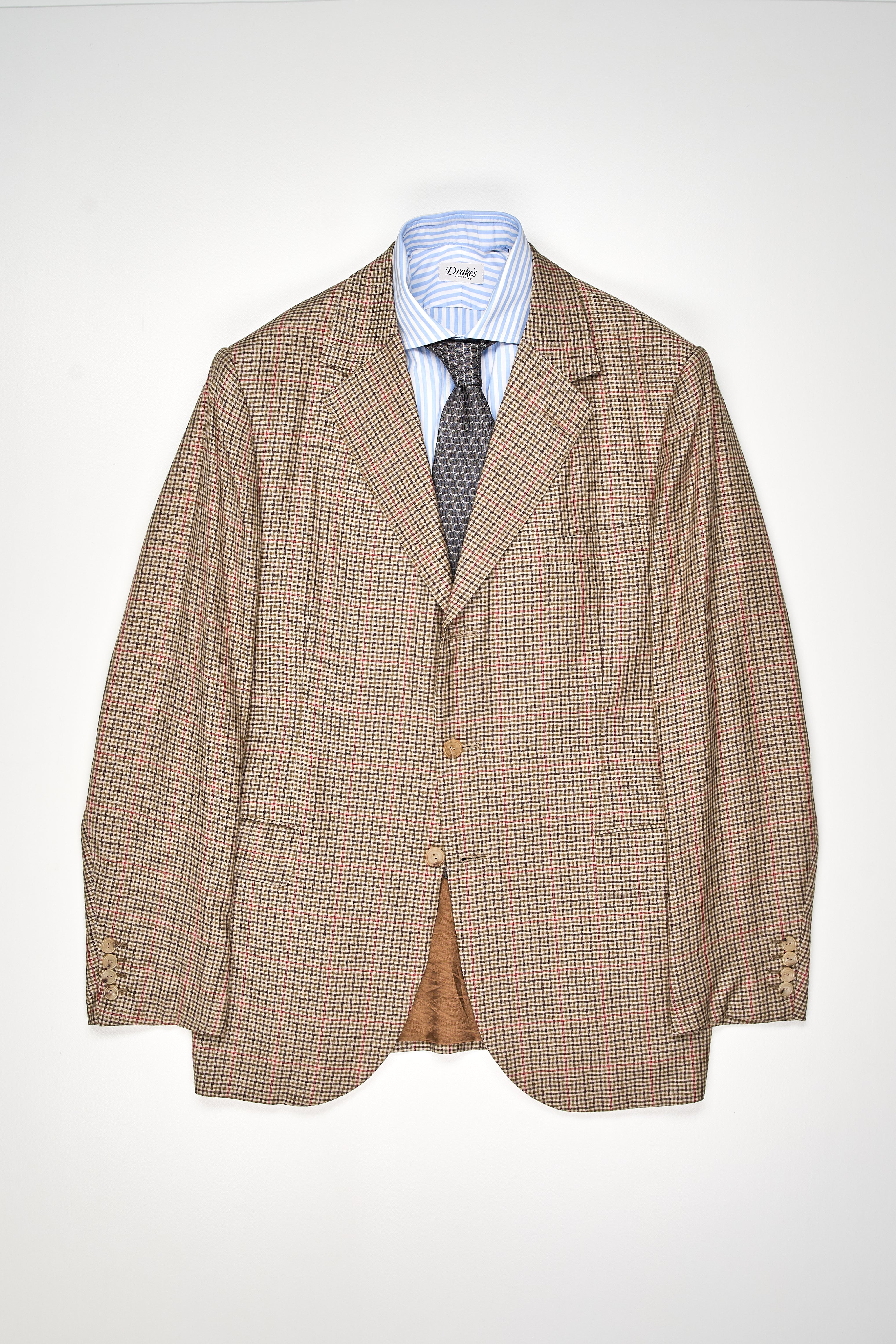 Fumiya Hirano Brown/Red Cashmere/Silk Sport Coat