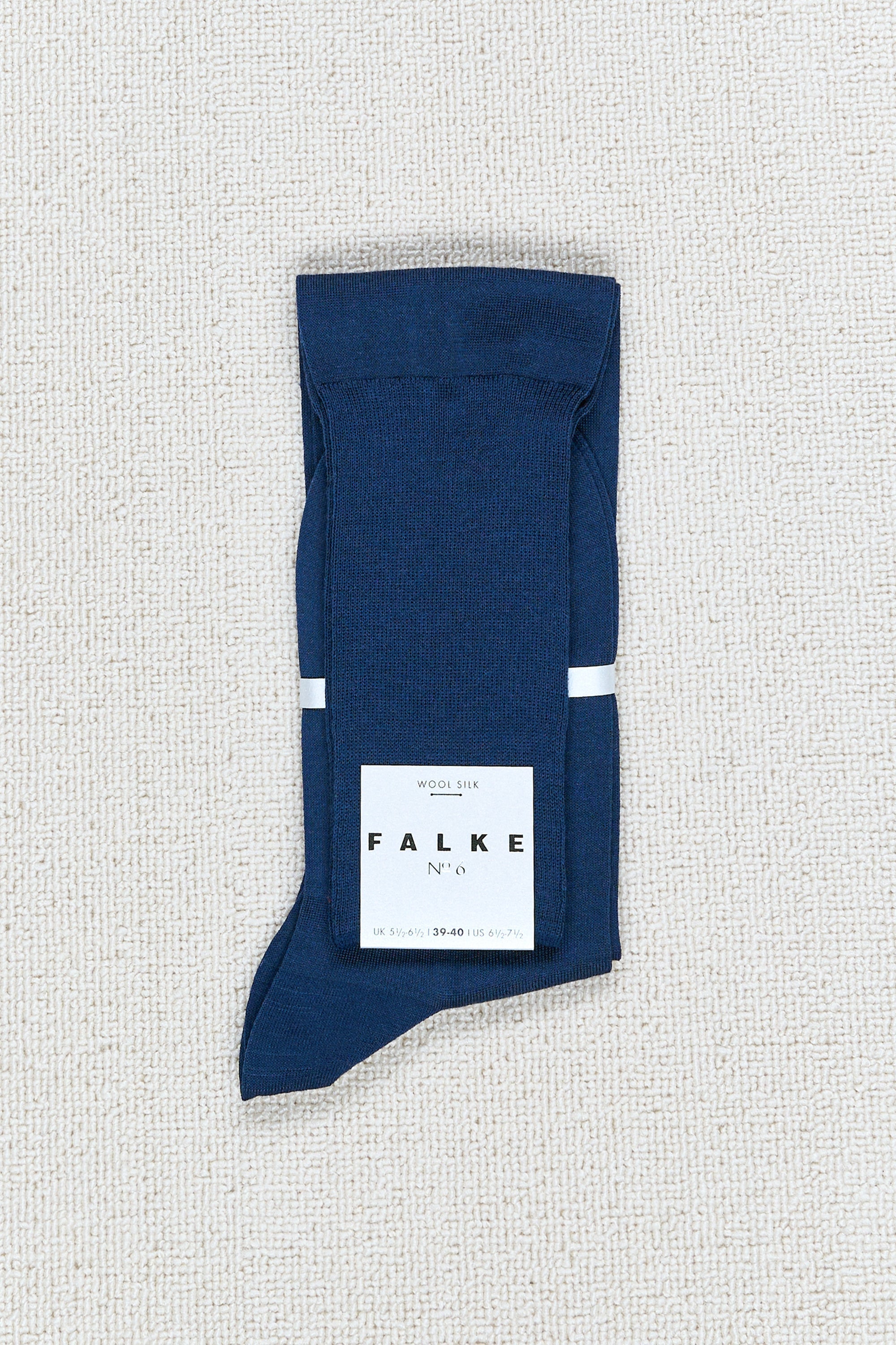 Falke 15451 Royal Blue Merino Wool/Silk Plain Long Socks