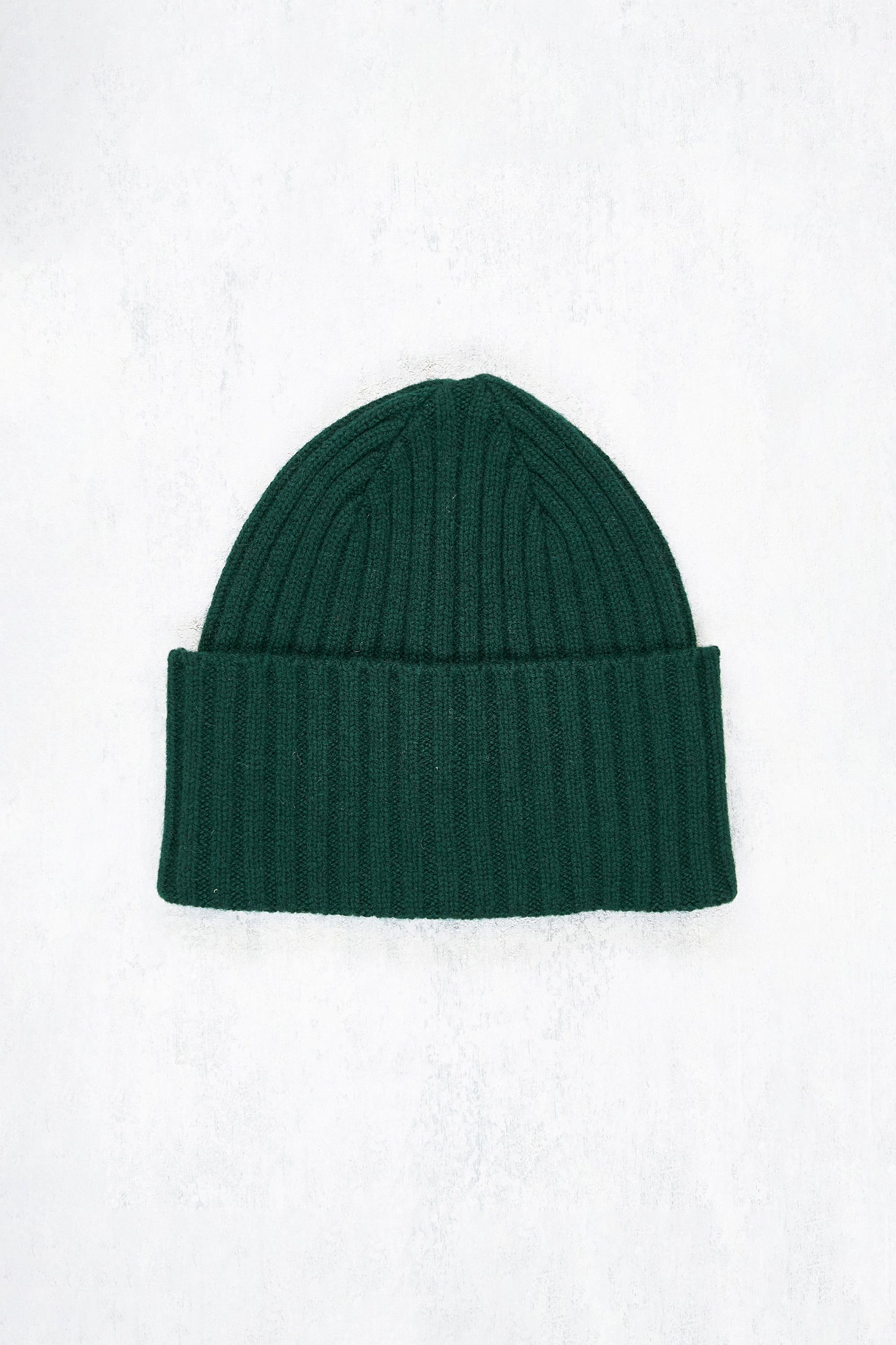 Drake's Dark Green Lambswool Knit Hat