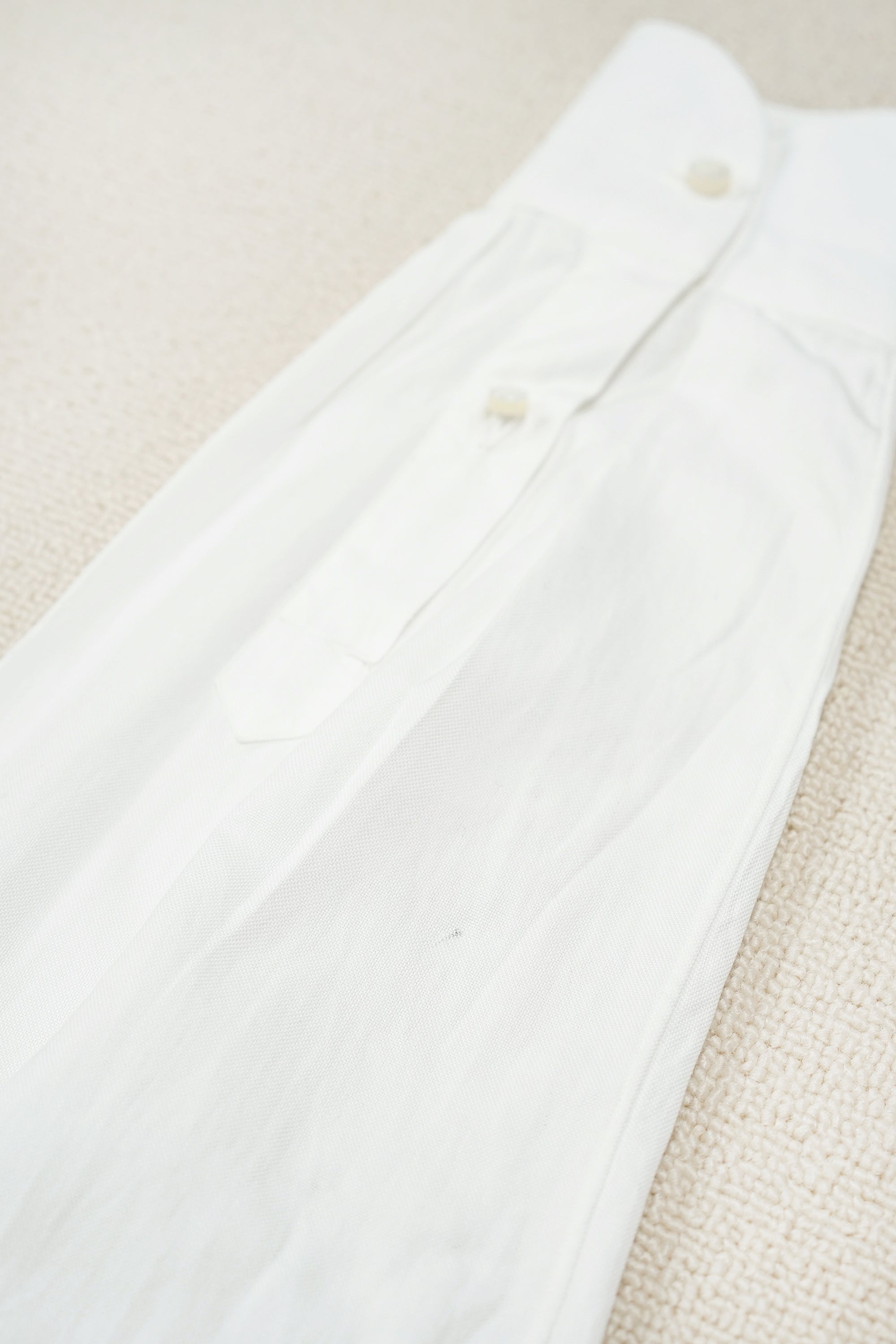 Liverano & Liverano AURORA White Cotton Button Down Shirt *sample*